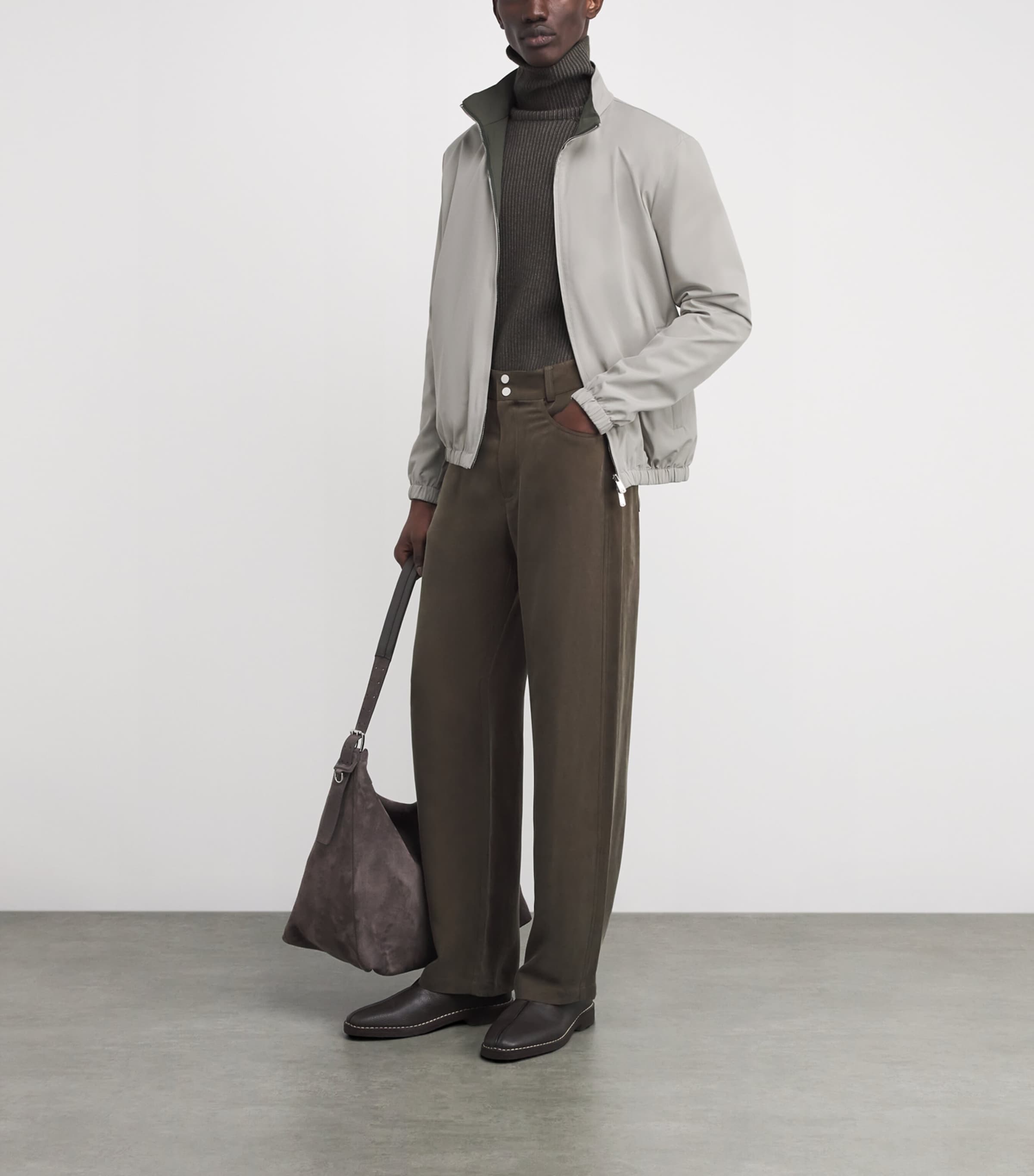 Technical Track Jacket 03-GREY/GREEN Image 2