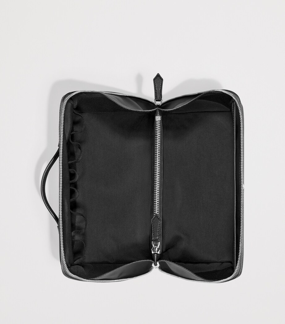 Montblanc Leather-Trim Toiletry Case Black Image 4