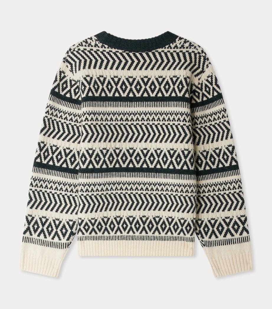 Wool Jacquard Jasiel Sweater (10-14 Years) RA FAUX NOIR Image 2