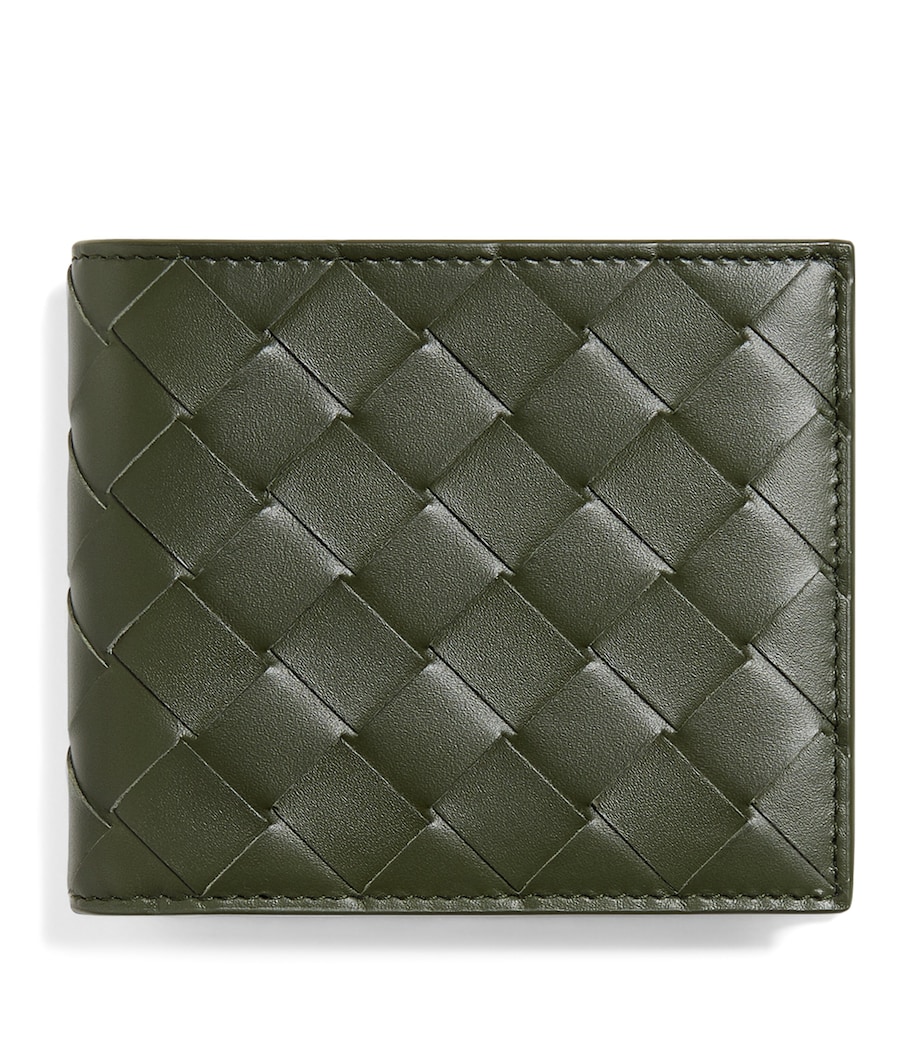 Bottega Veneta Leather Intrecciato Bifold Wallet Image 1