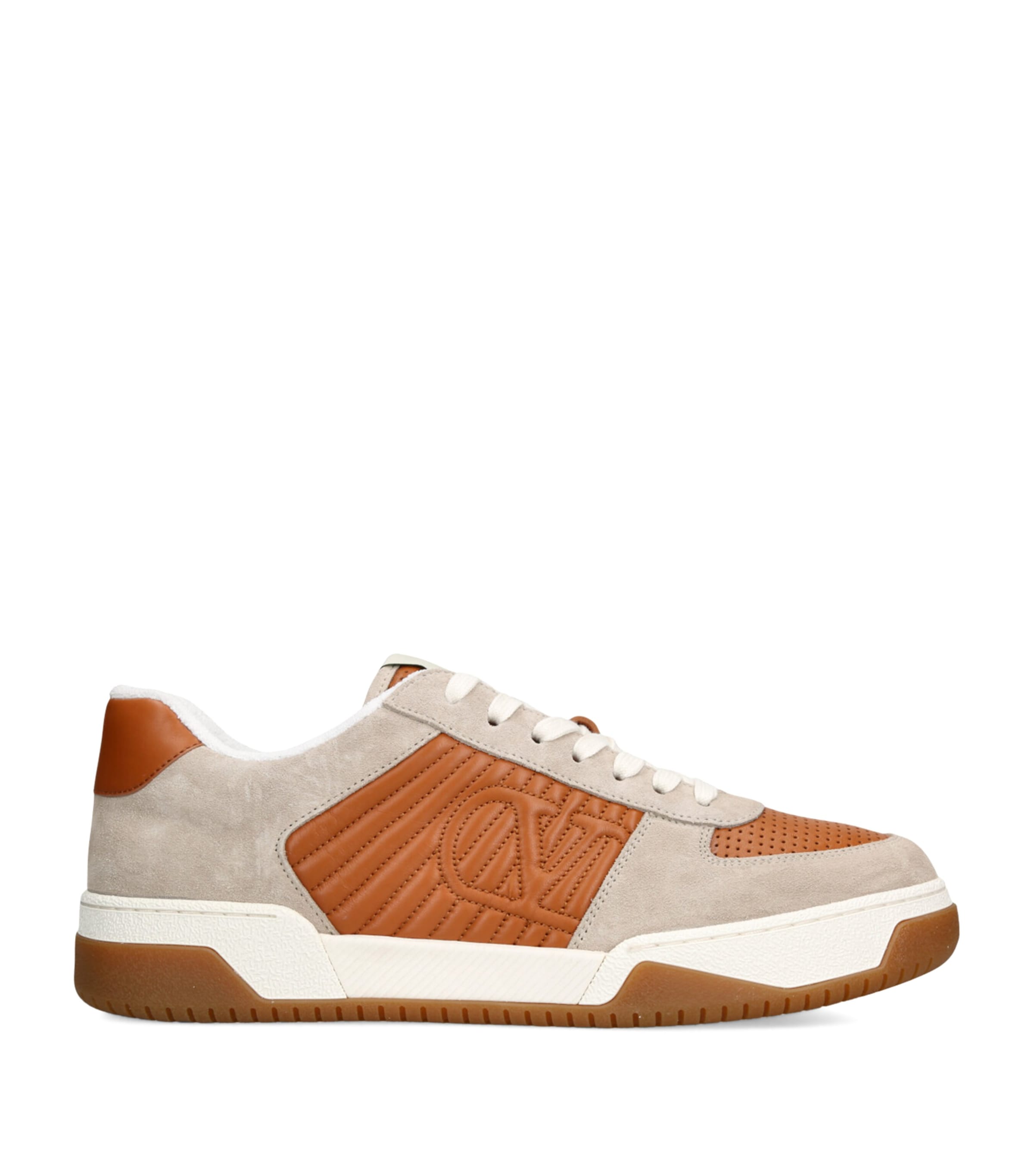 Leather-Suede Sparry Sneakers TAN COMB Image 1
