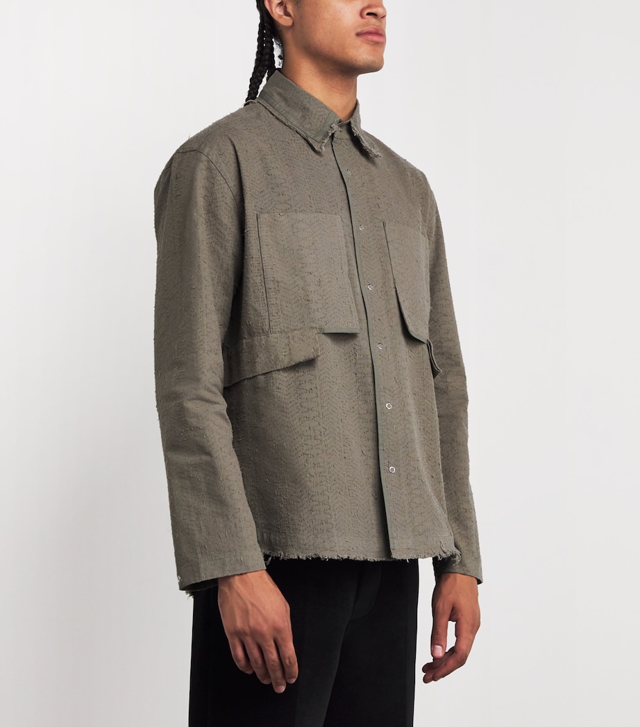 Cotton Towel Ripstop Shirt SAND Image 3