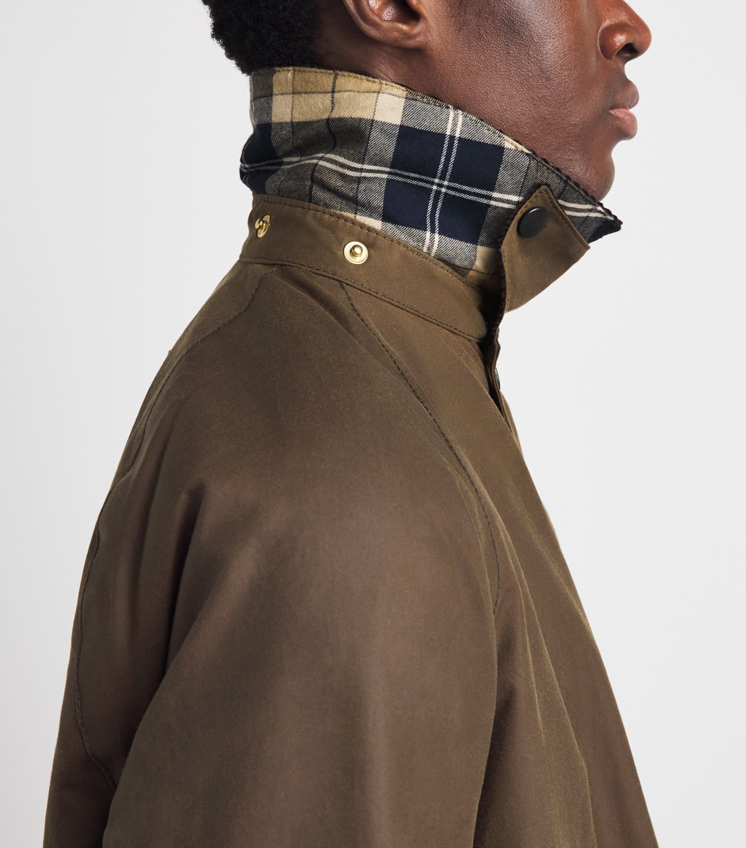 Barbour Mens Waxed Cotton Transport Jacket Brown Image 6
