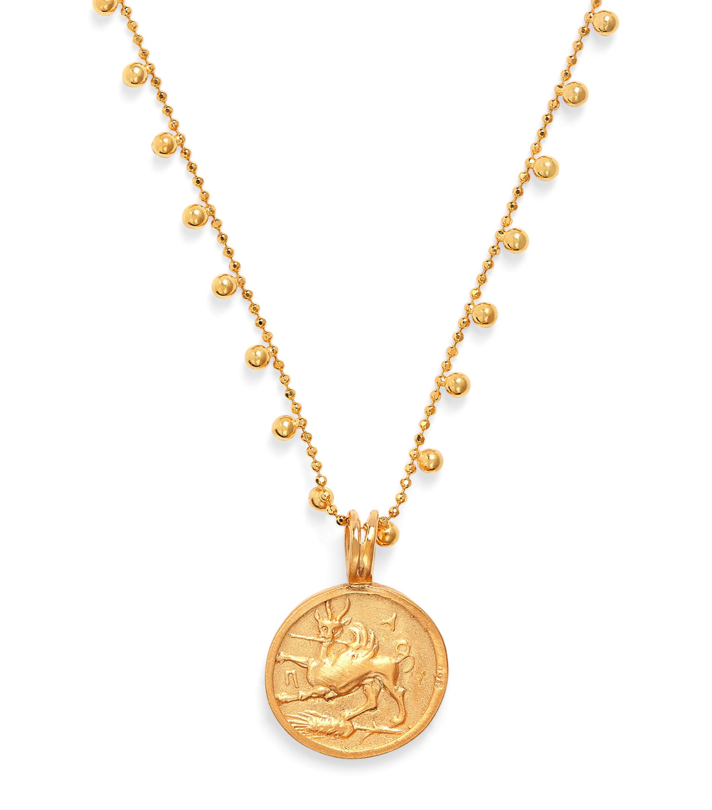 Hermina Athens Gold-plated Satyrus Kuduni Necklace