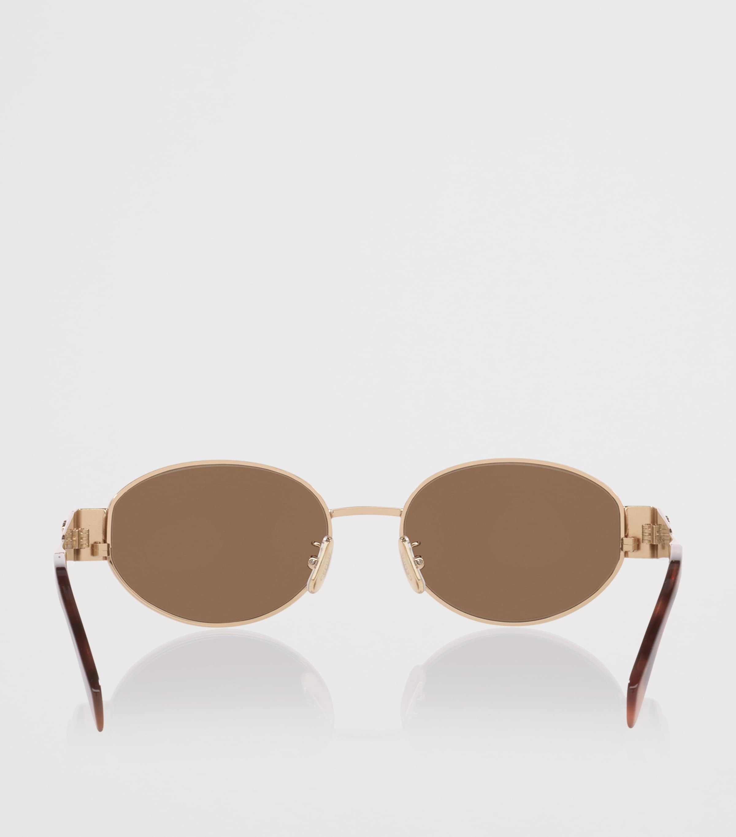 Celine Metal Triomphe CL40235U Oval Sunglasses Image 4