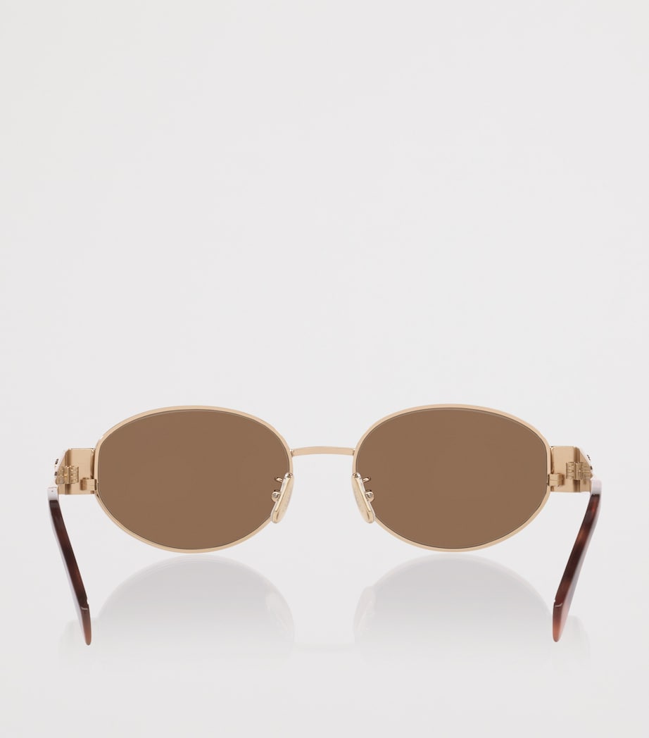 Celine Metal Triomphe CL40235U Oval Sunglasses Image 4