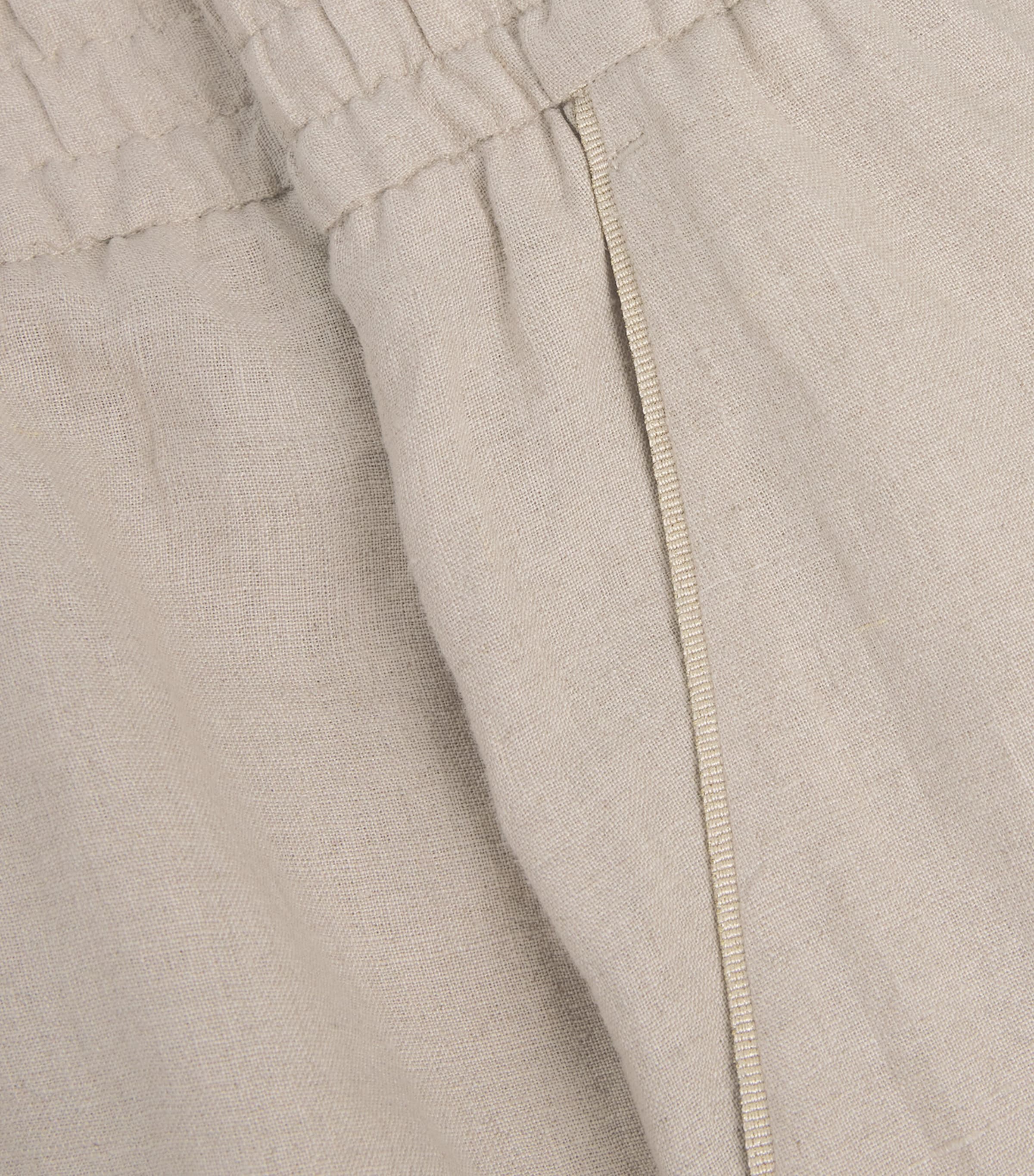 x Harrods Linen Elasticated Palazzo Trousers SABBIA Image 5