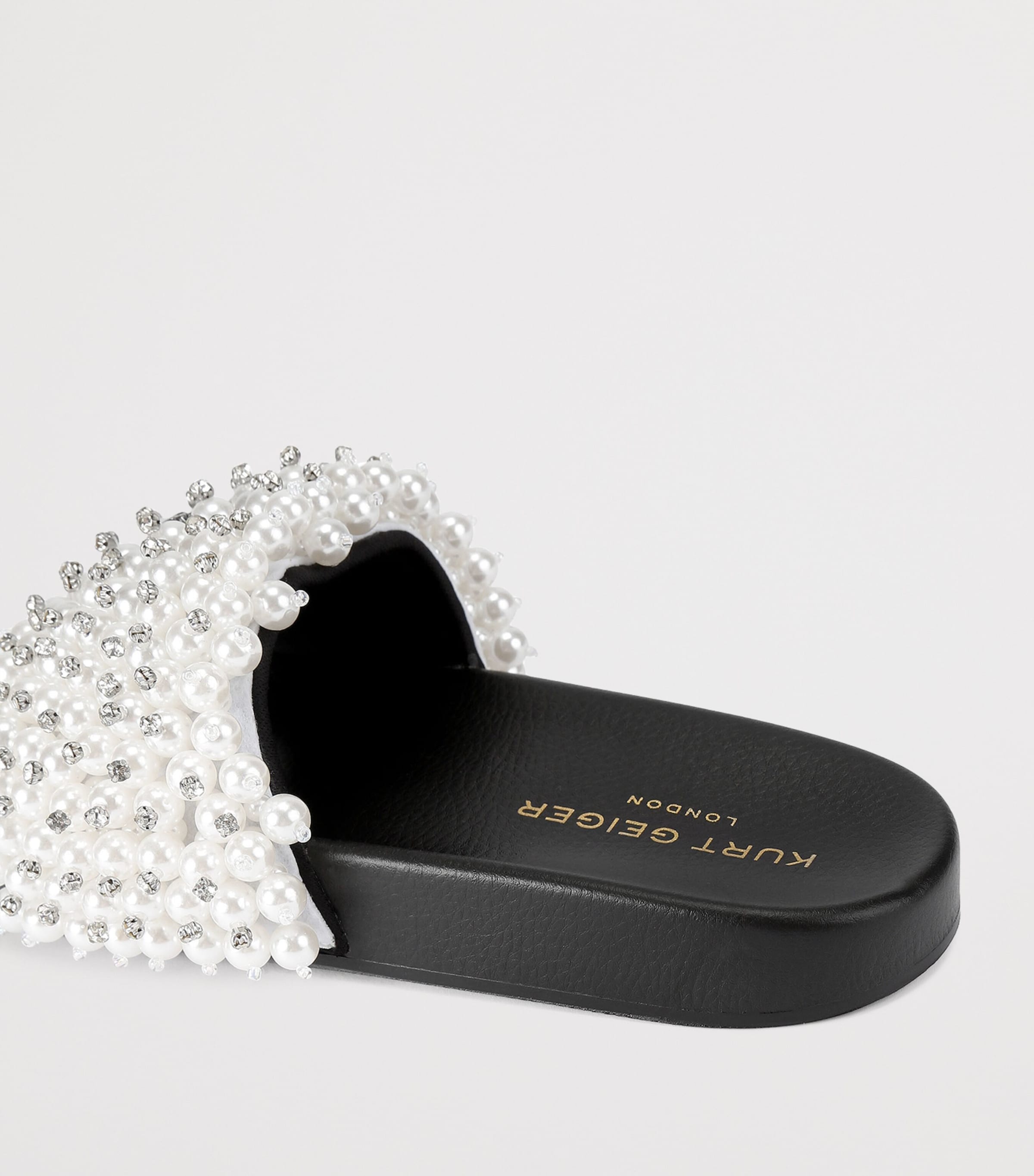 Embellished Meena Eagle Slides CREAM COMB Image 2