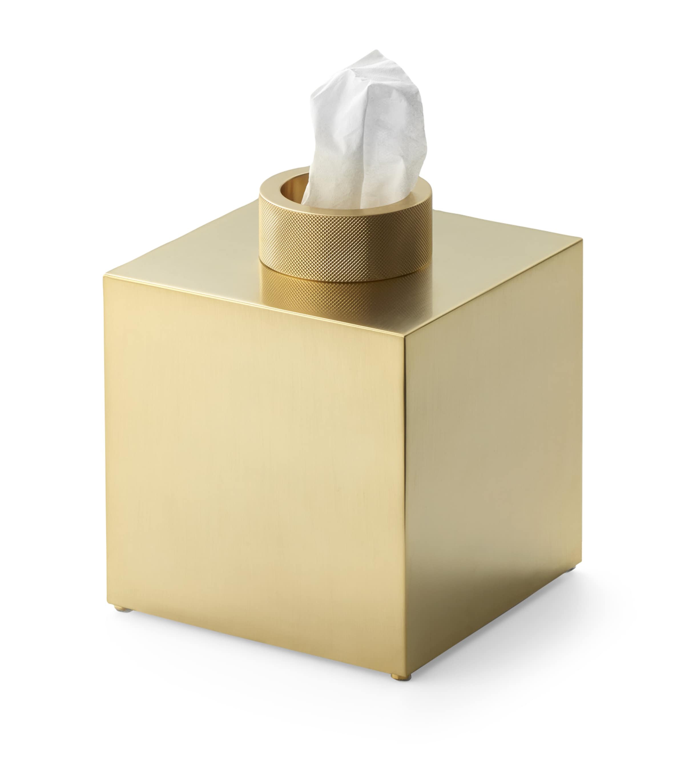 Decor Walther Brass Club Tissue Box In Gold