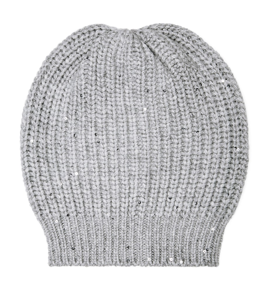 Cashmere-Silk Embellished Beanie CJ072 Image 1