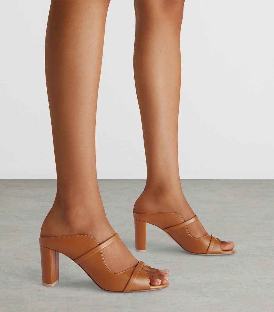 Leather Norah Heeled Sandals 70 CINNAMON Image 2