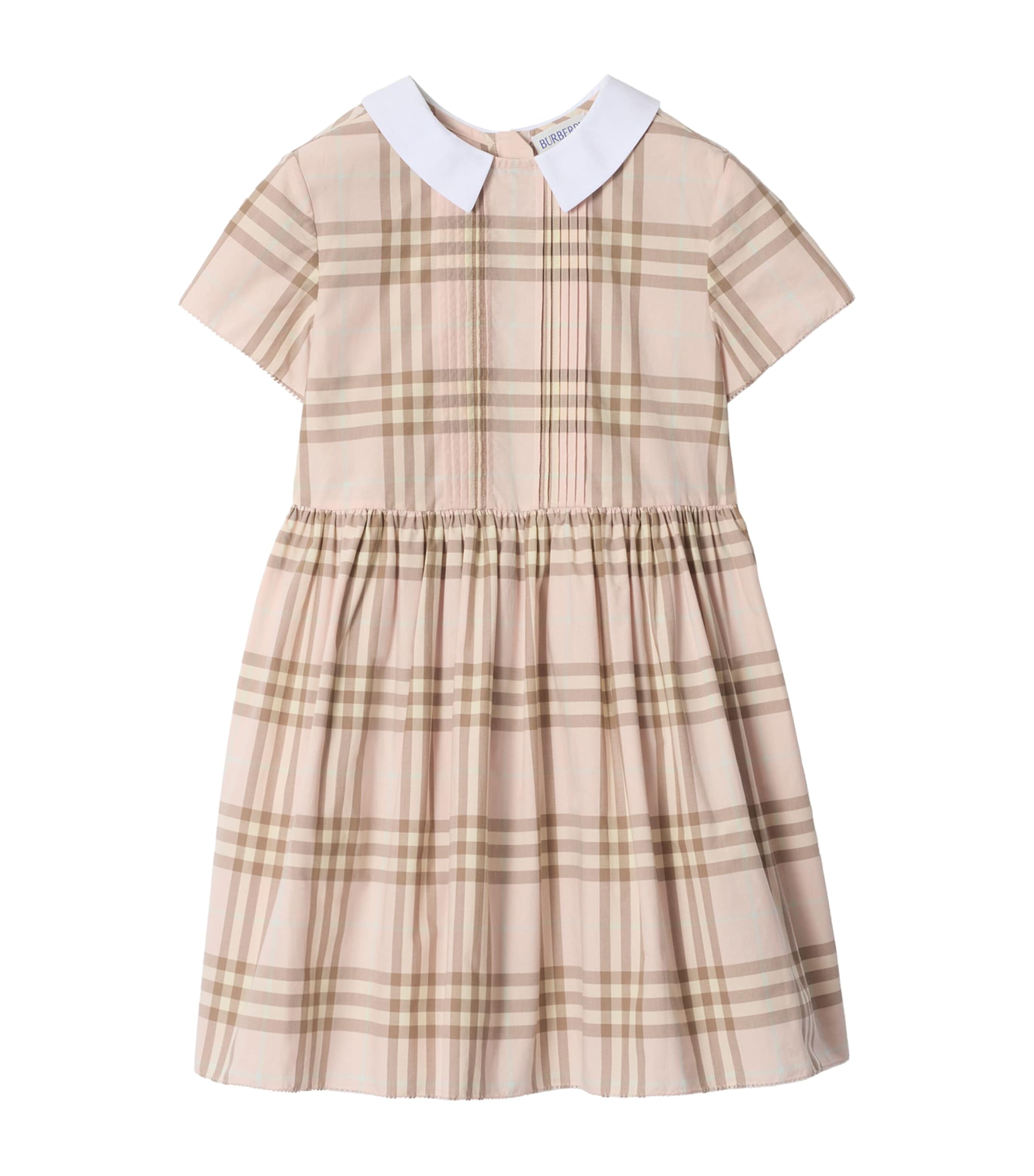 Cotton Check Dress (3-12 Years) ARCHIVE PINK IP CHEK Image 1