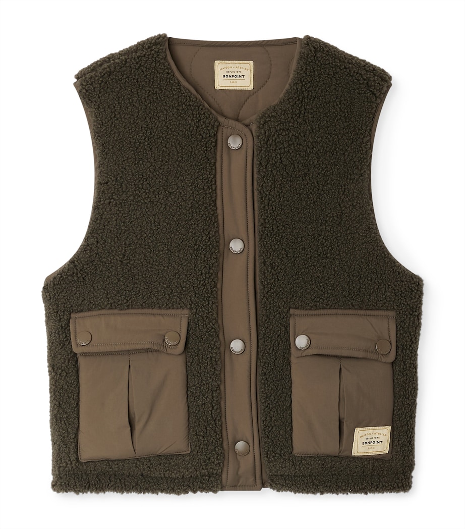 Faux Shearling Gilet (4-8 Years) UPB TERRE Image 1