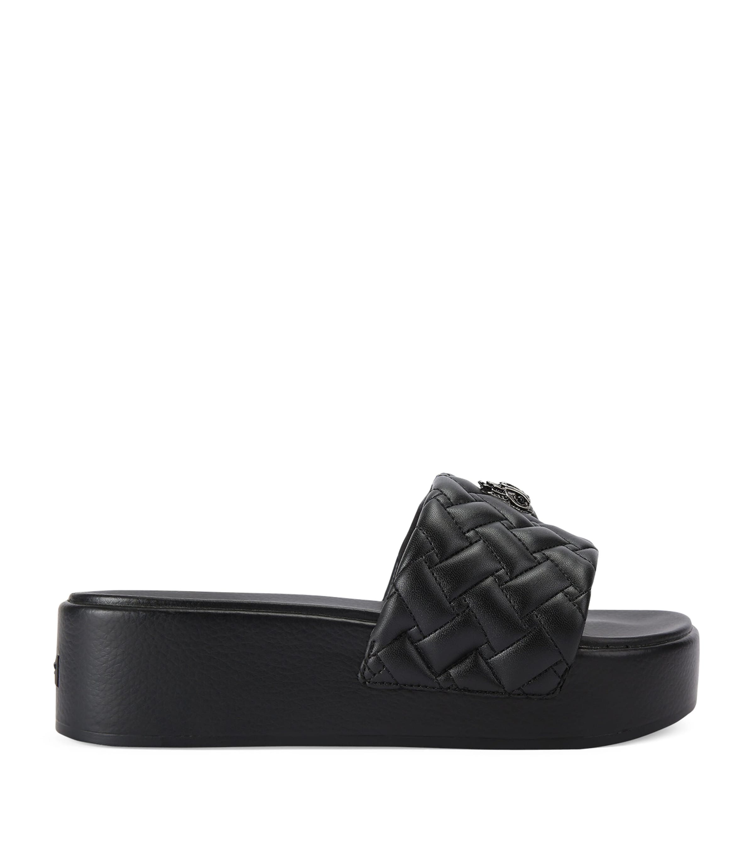 Kurt Geiger London Meena Eagle Platform Slides | Women Shoes | Sandals | Sliders | Designers | Kurt Geiger London