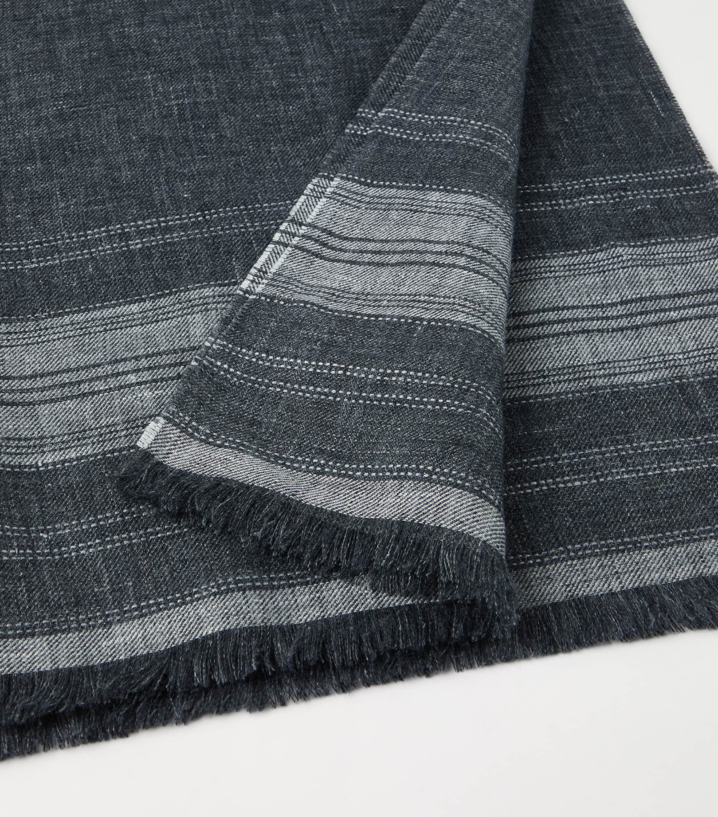 Linen Stripe Scarf C039 Image 3