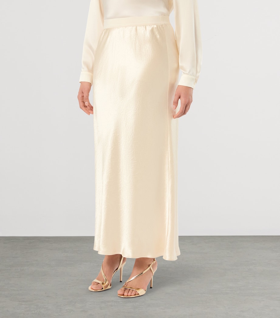 Marina Rinaldi Womens Midi Skirt Pearly White Image 3