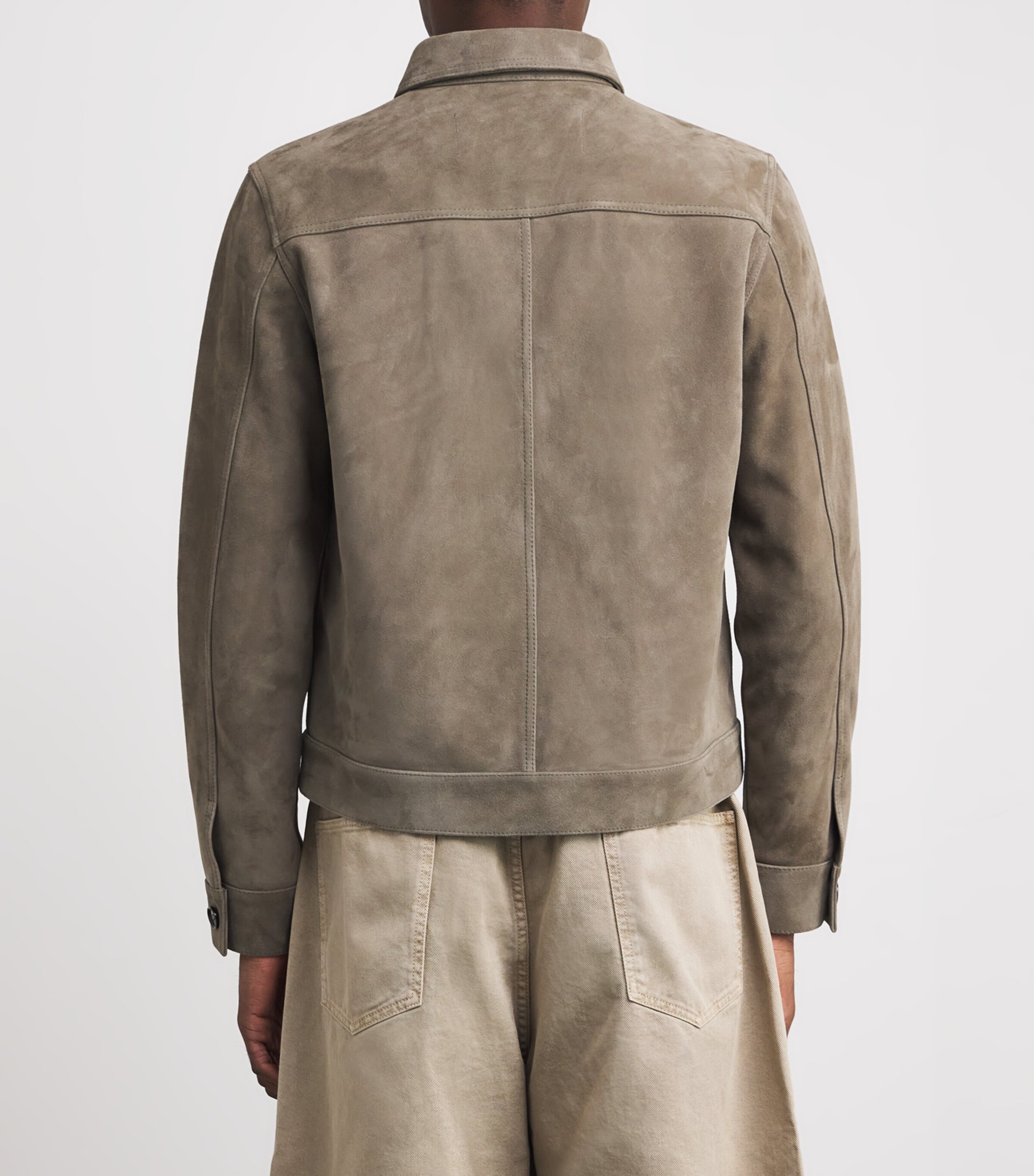 Suede Logo Jacket CENDRE/0952 Image 4