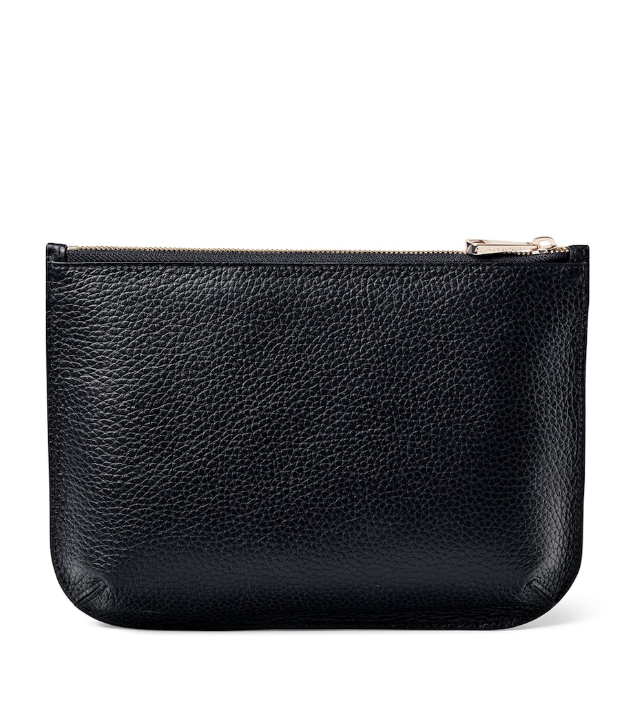 Large Leather Ella Pouch BLACK Image 3