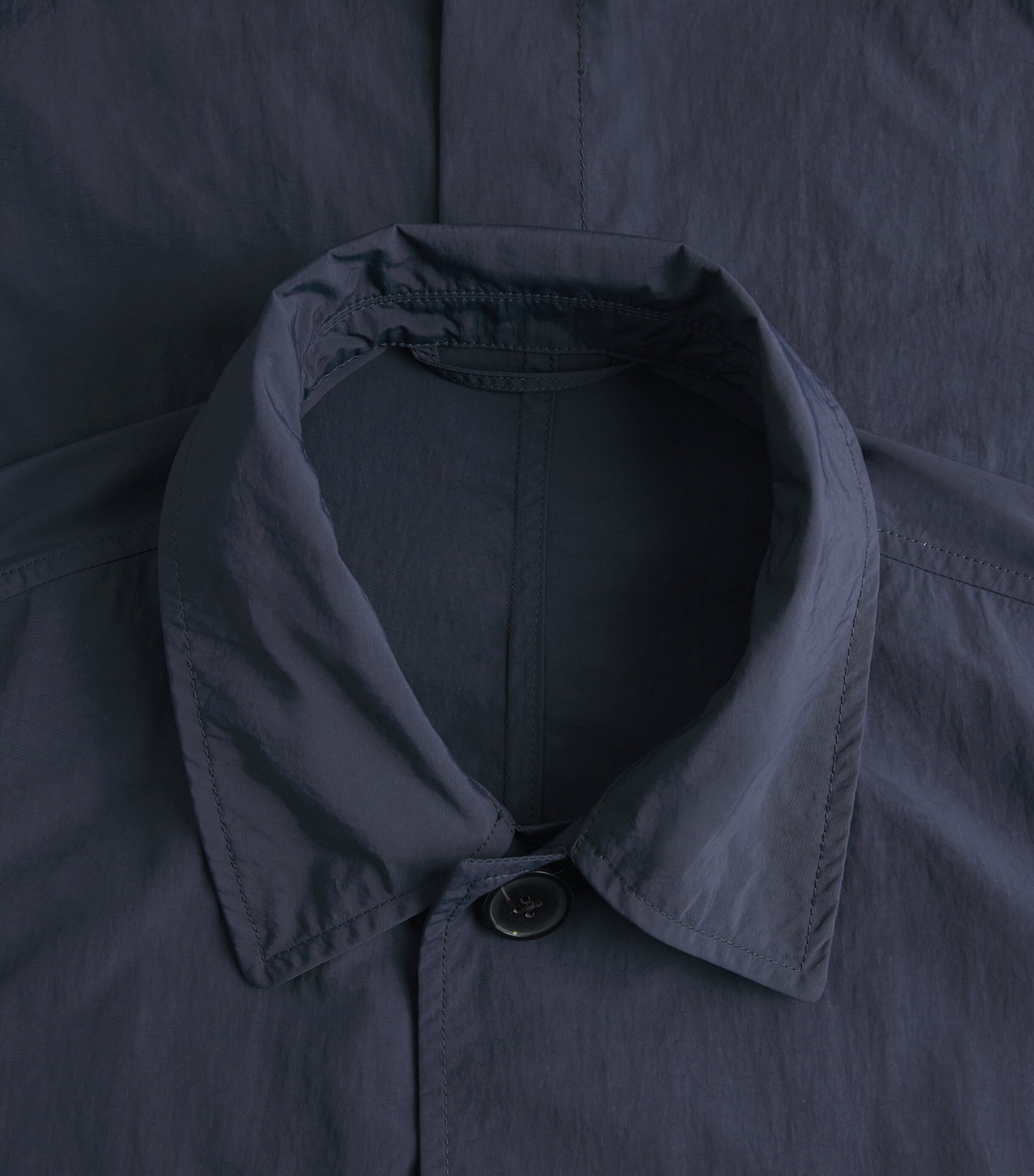 DRIES VAN NOTEN Mens Water-Repellent Coat Navy Image 6