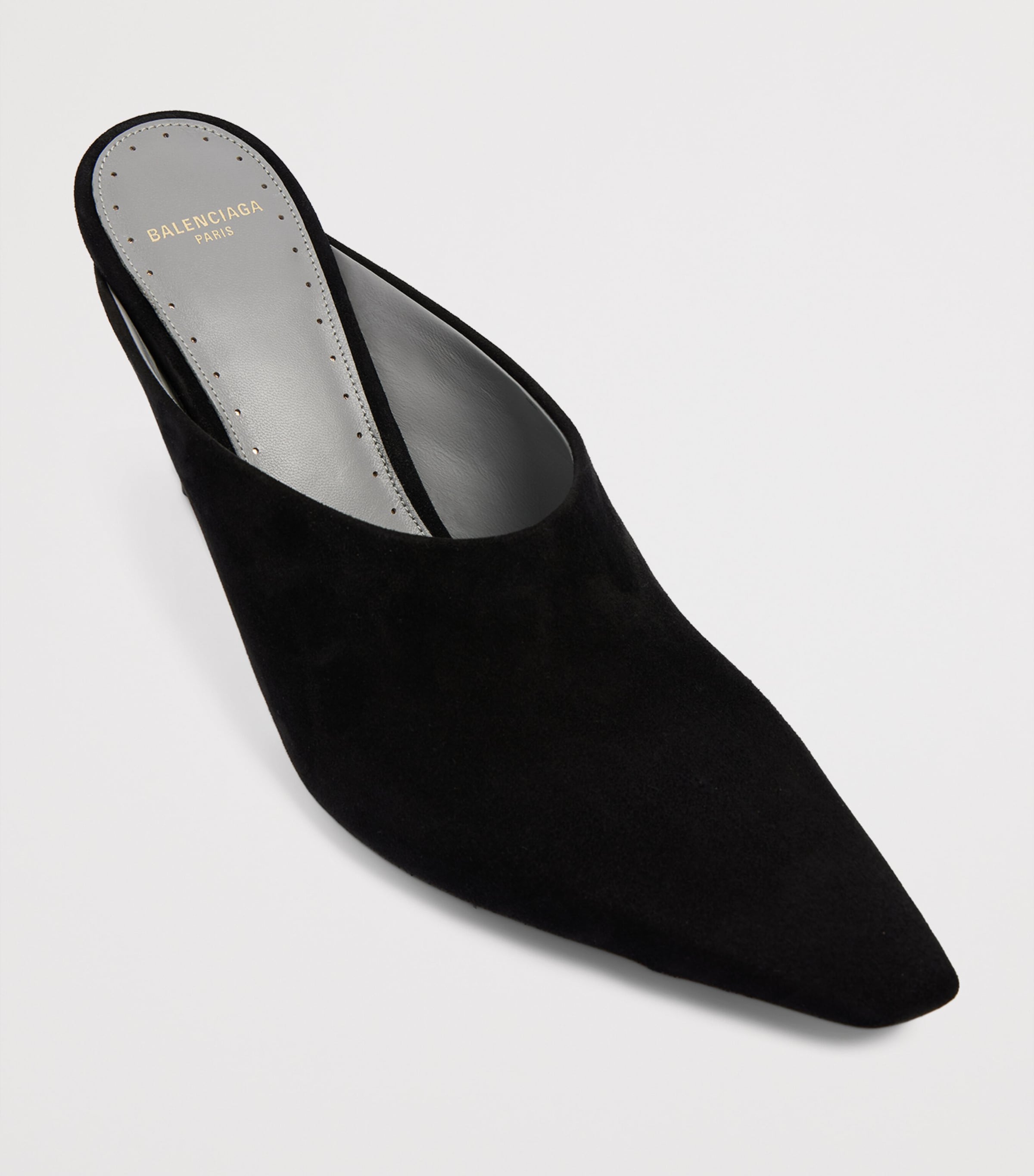 Balenciaga Suede Duchesse Mules 90 Image 4