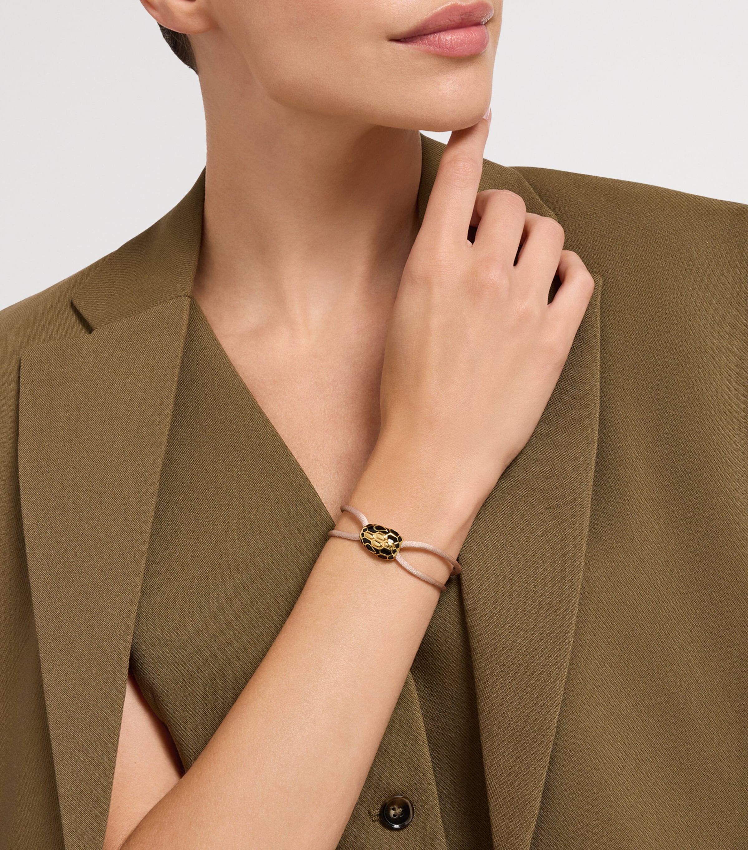 Serpenti Forever String Bracelet PINK Image 2