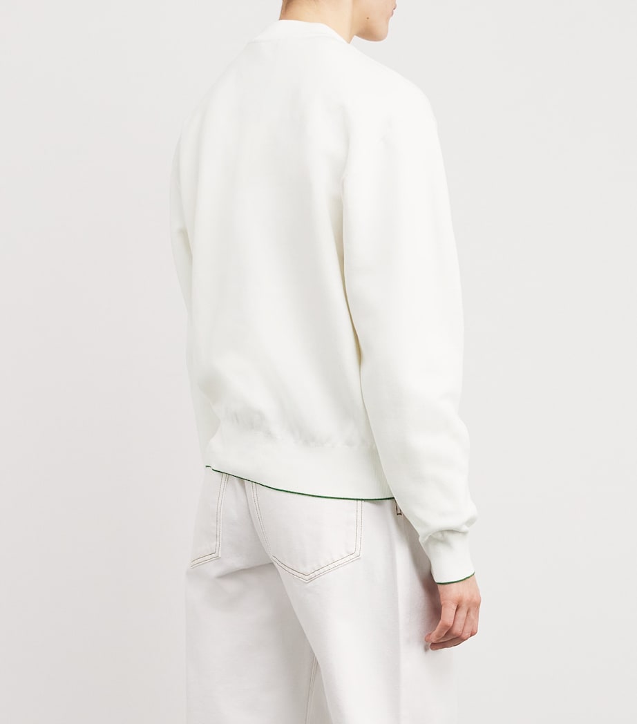 Embroidered Logo Sweatshirt 1IN HOTEL WHITE Image 4