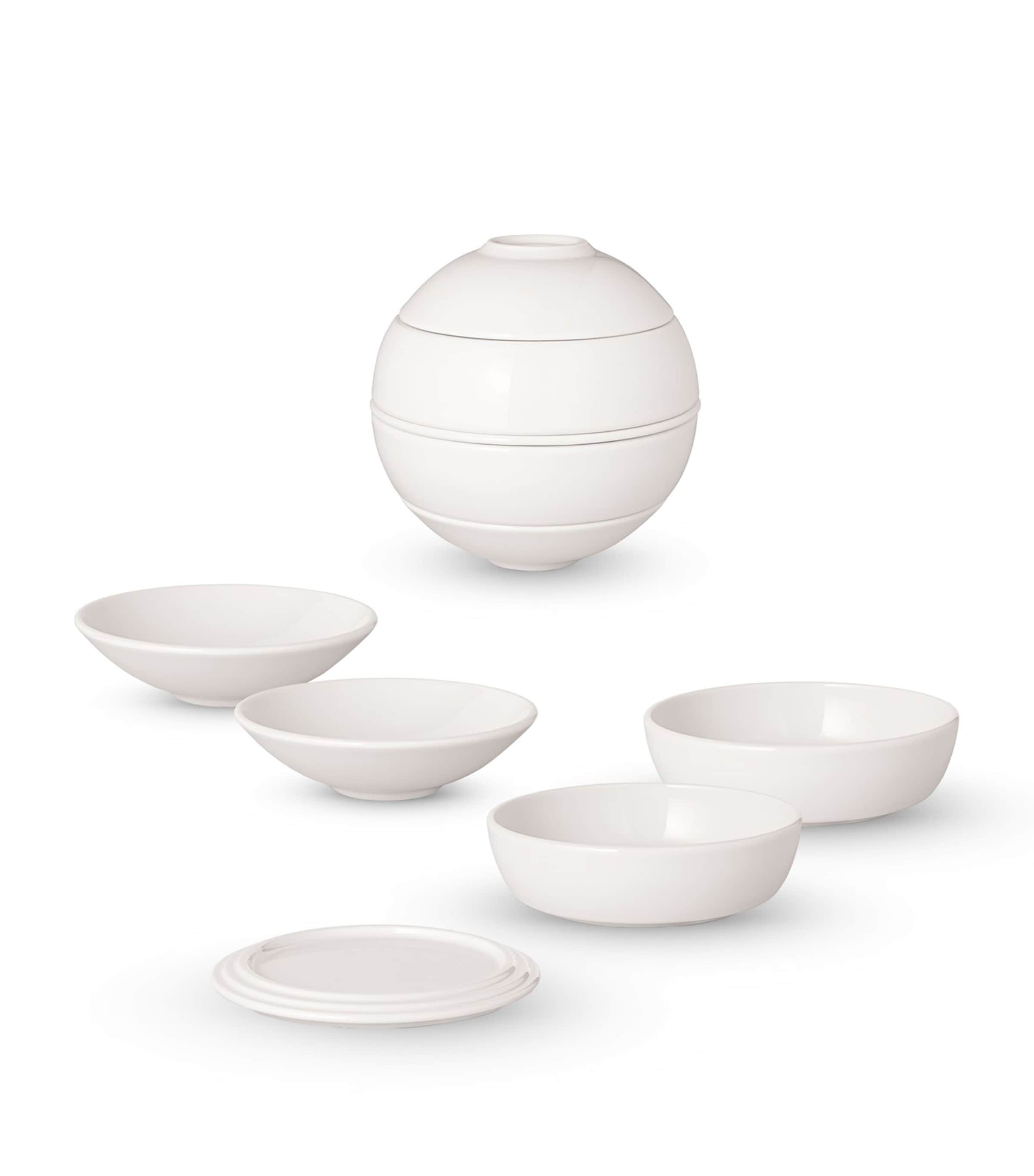 Villeroy & Boch 5 Piece Porcelain Iconic La Petite Dinner Set | Dining | Tableware | Bowls | Plates | Serveware | Serving Plates | Designers | Villeroy Boch | Dining Room