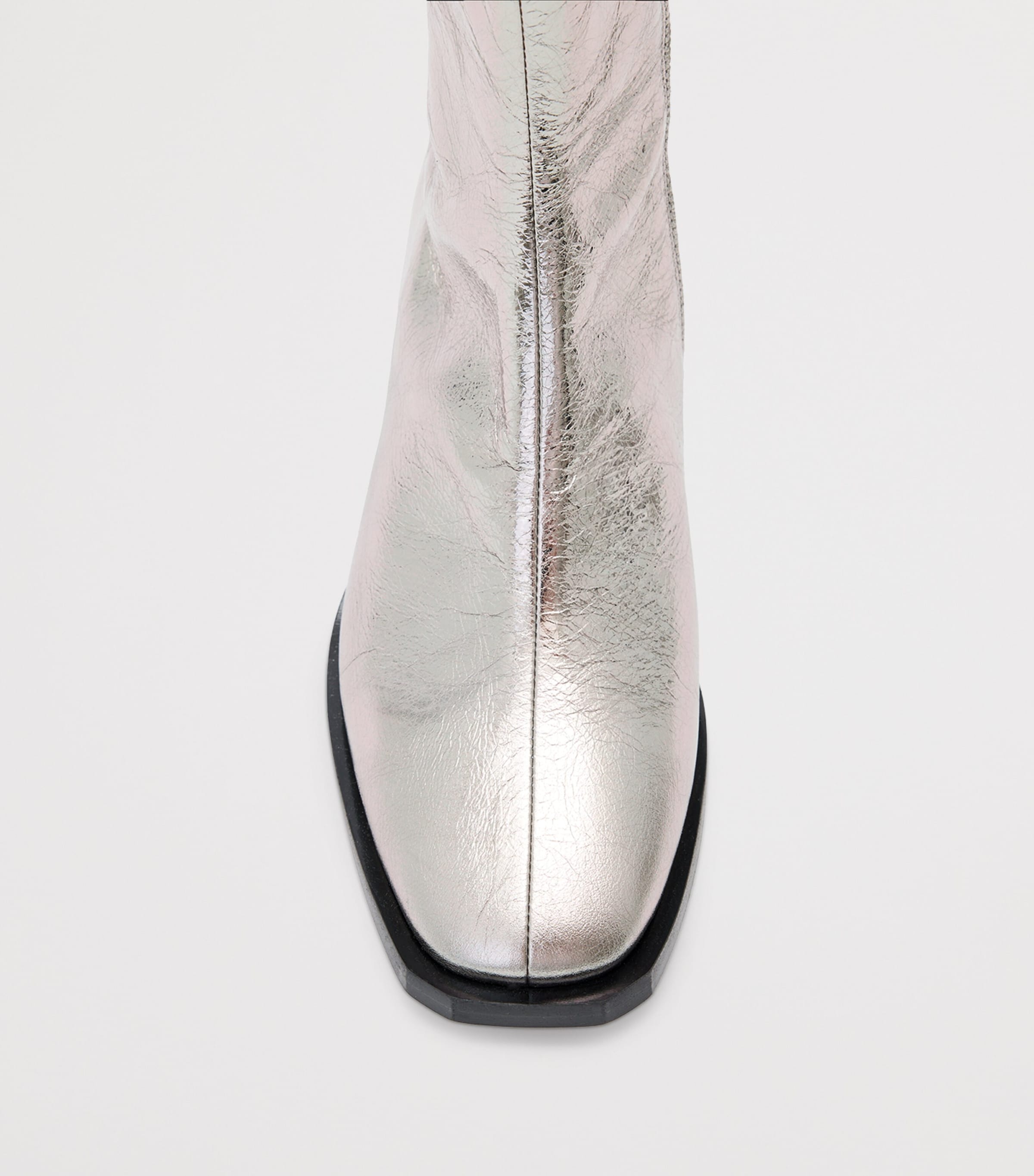 Leather Avril Boots GUNMETAL GREY Image 6