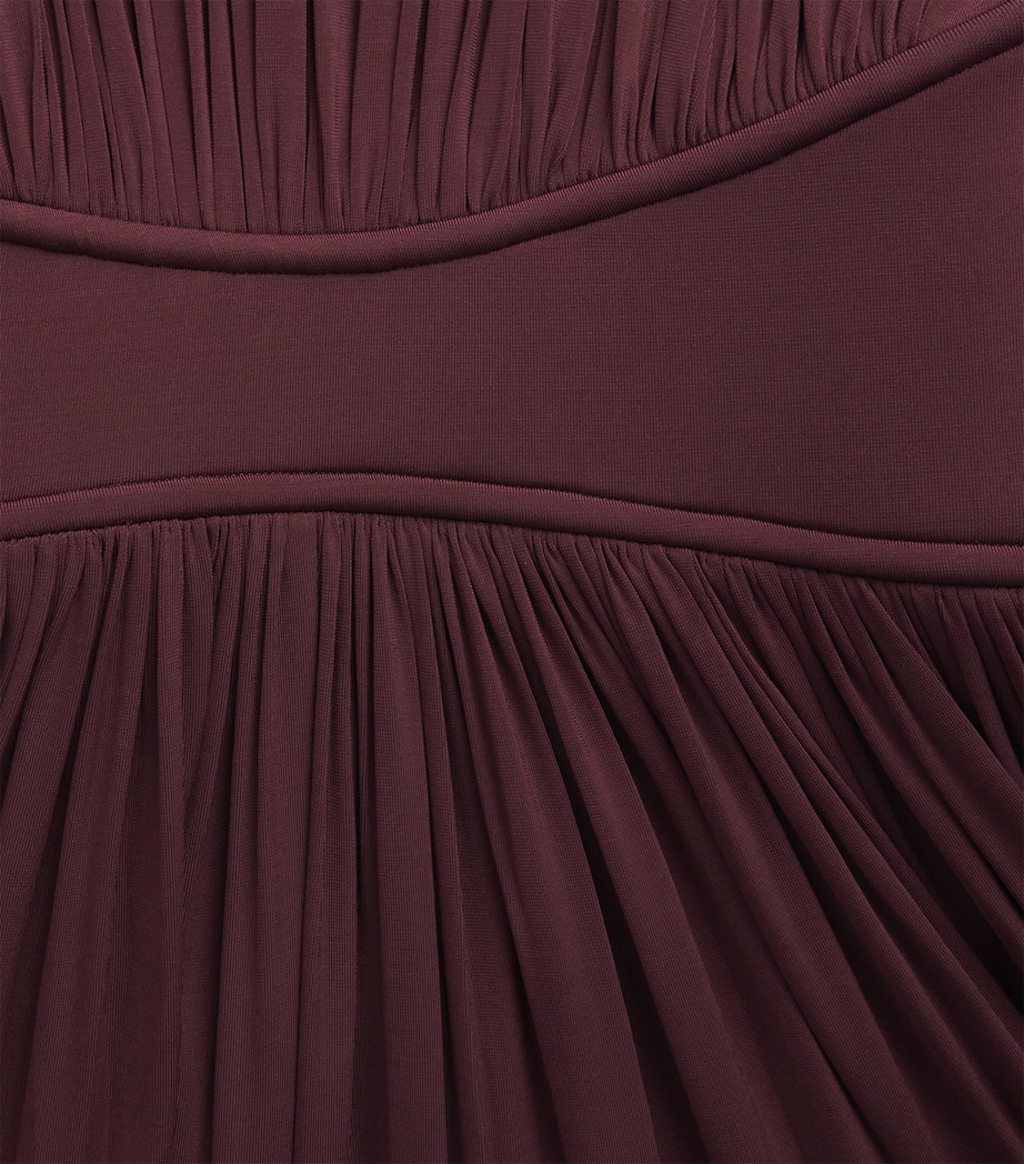 Zimmermann Womens Gathered Luna Maxi Dress Mahogany Image 6