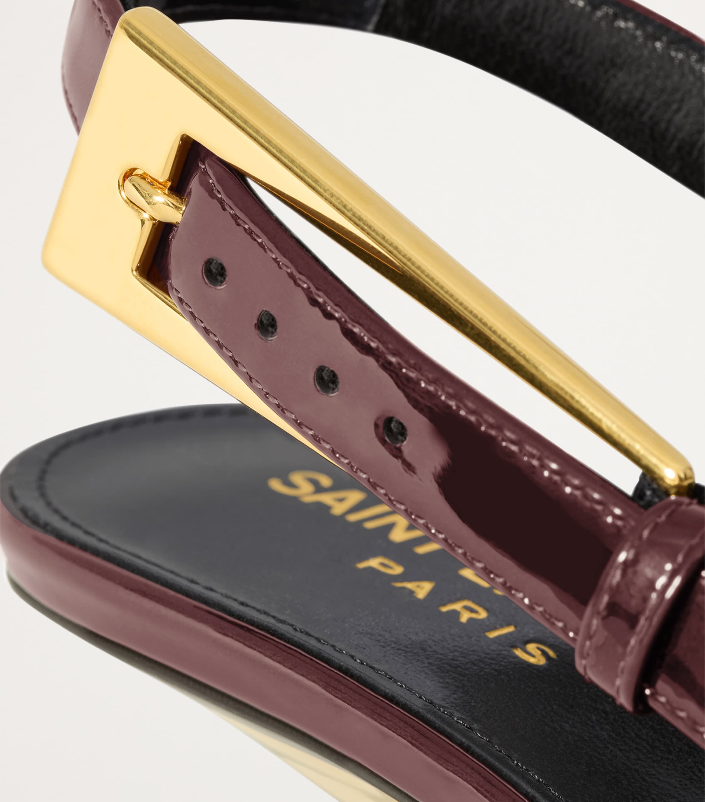 Saint Laurent Patent Leather Lee Slingback Pumps 75 | Harrods US