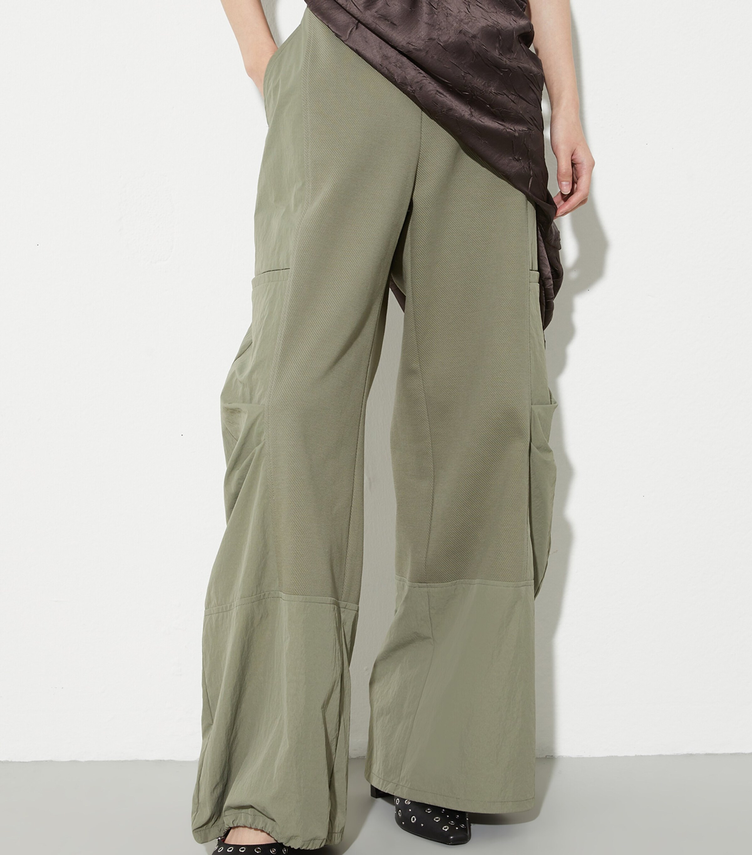 Jersey Popper Sweatpants SAGE Image 3