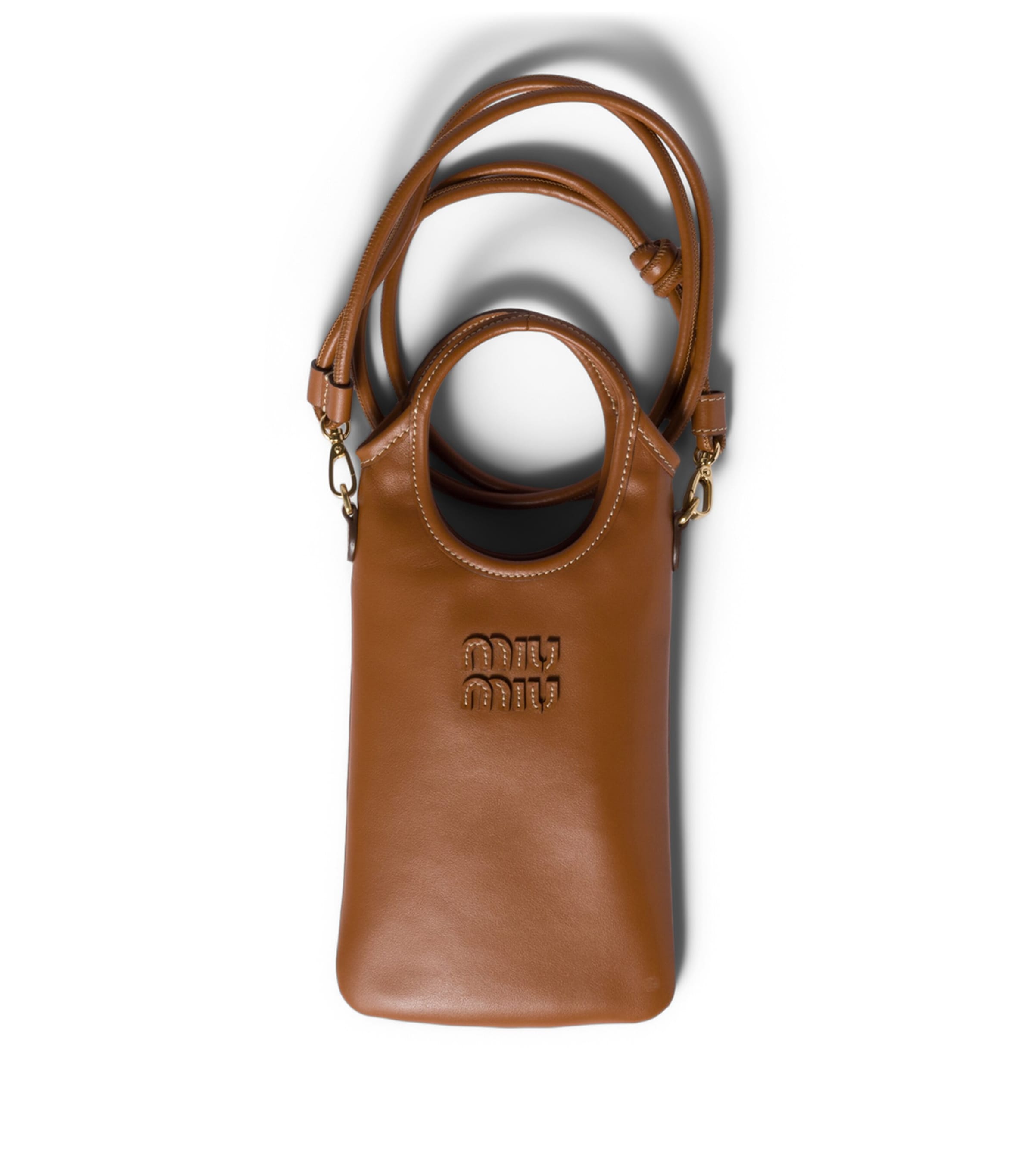 Miu Miu Calfskin Logo Phone Case Image 1