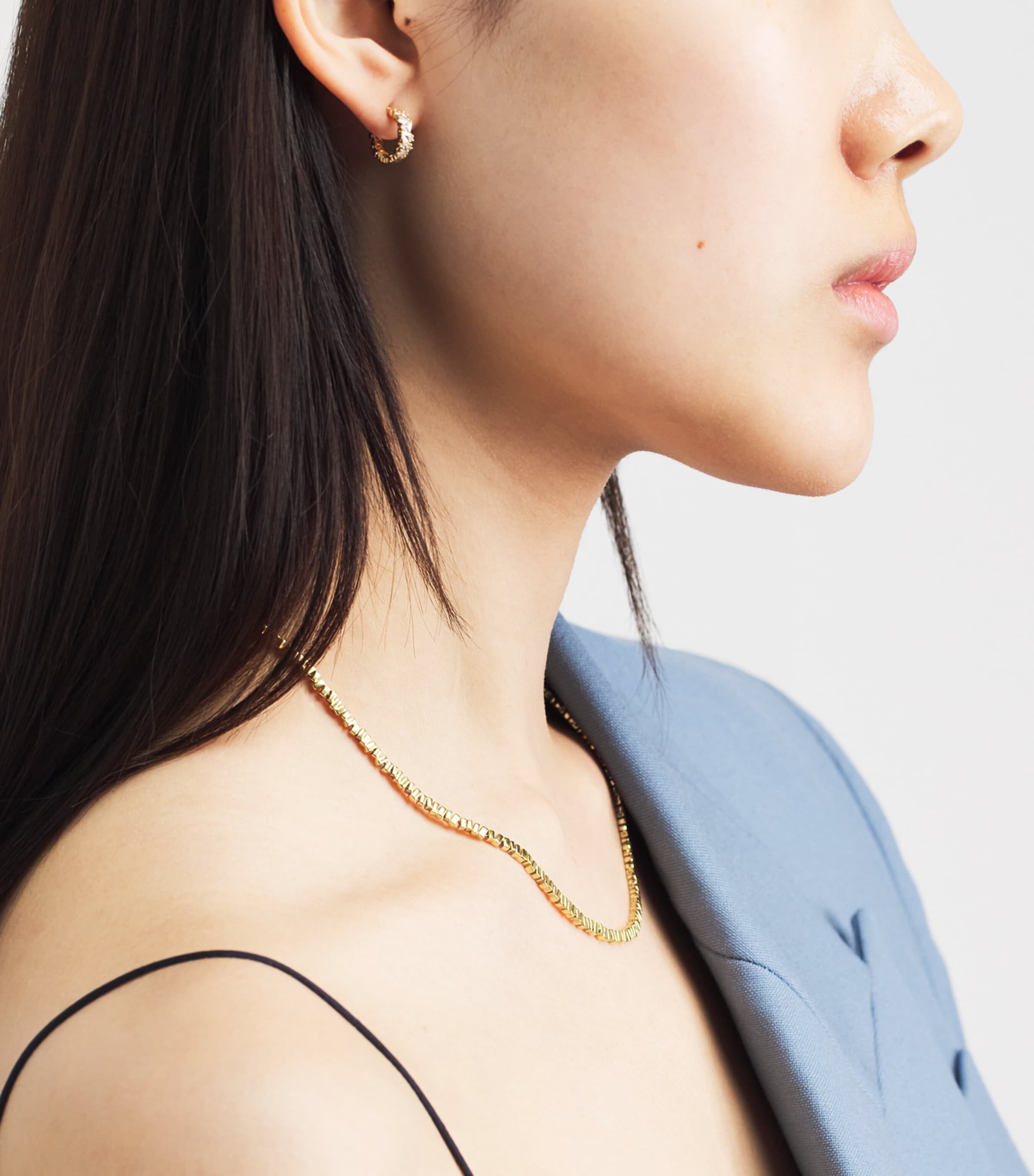 Suzanne Kalan Yellow Gold Golden Age Mini Tennis Necklace Yg Image 4