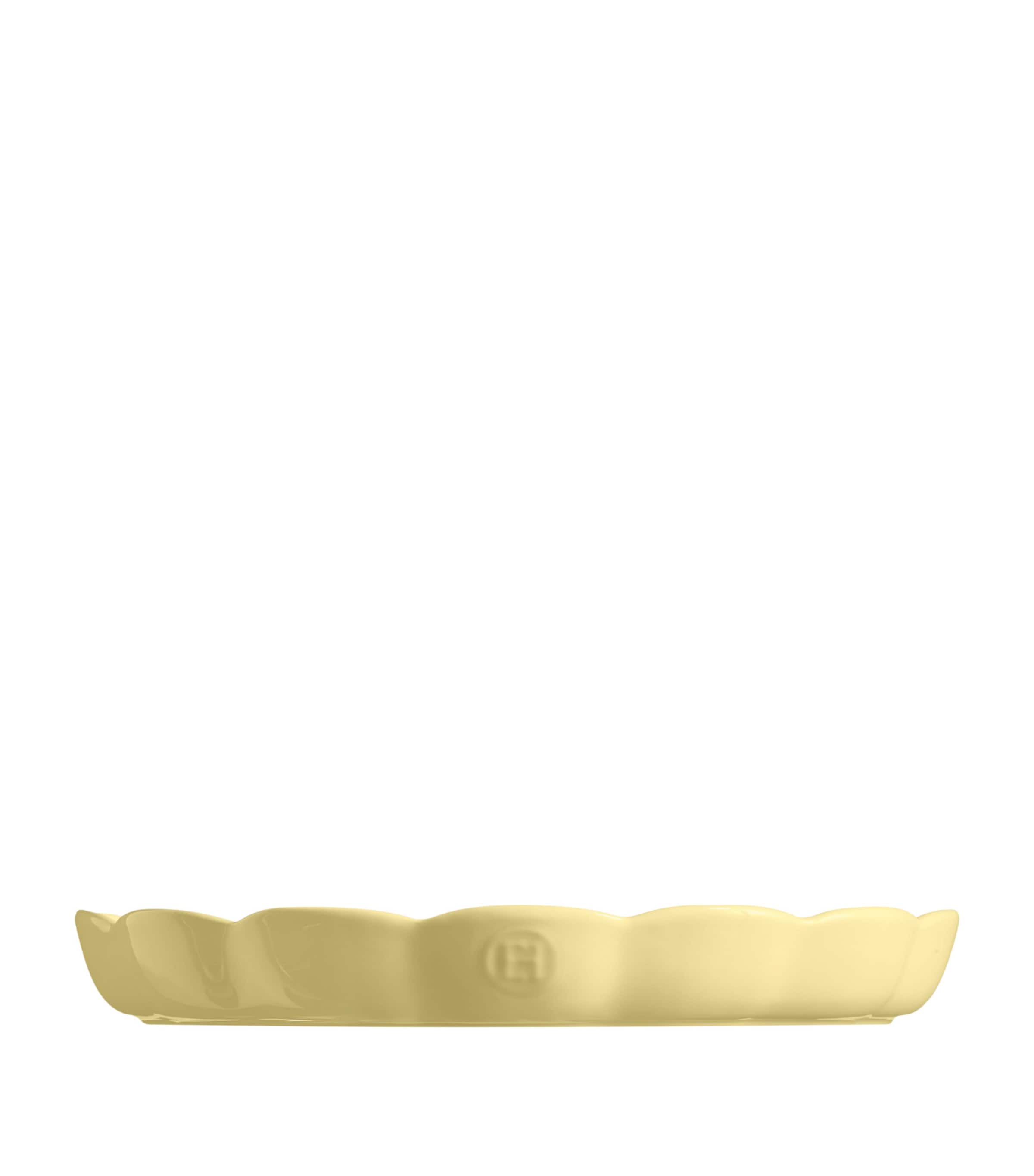 Emile Henry Ceramic Madeleine Tart Dish (31cm) Vanilla Image 3