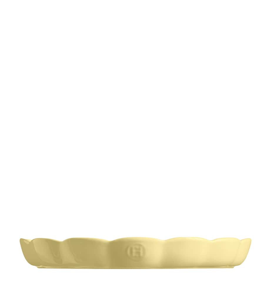 Emile Henry Ceramic Madeleine Tart Dish (31cm) Vanilla Image 3