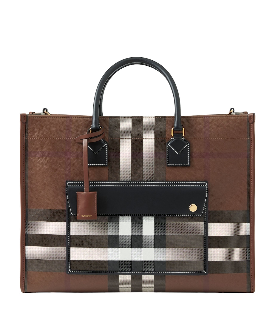 Medium Freya Tote DARK BIRCH BROWN Image 1