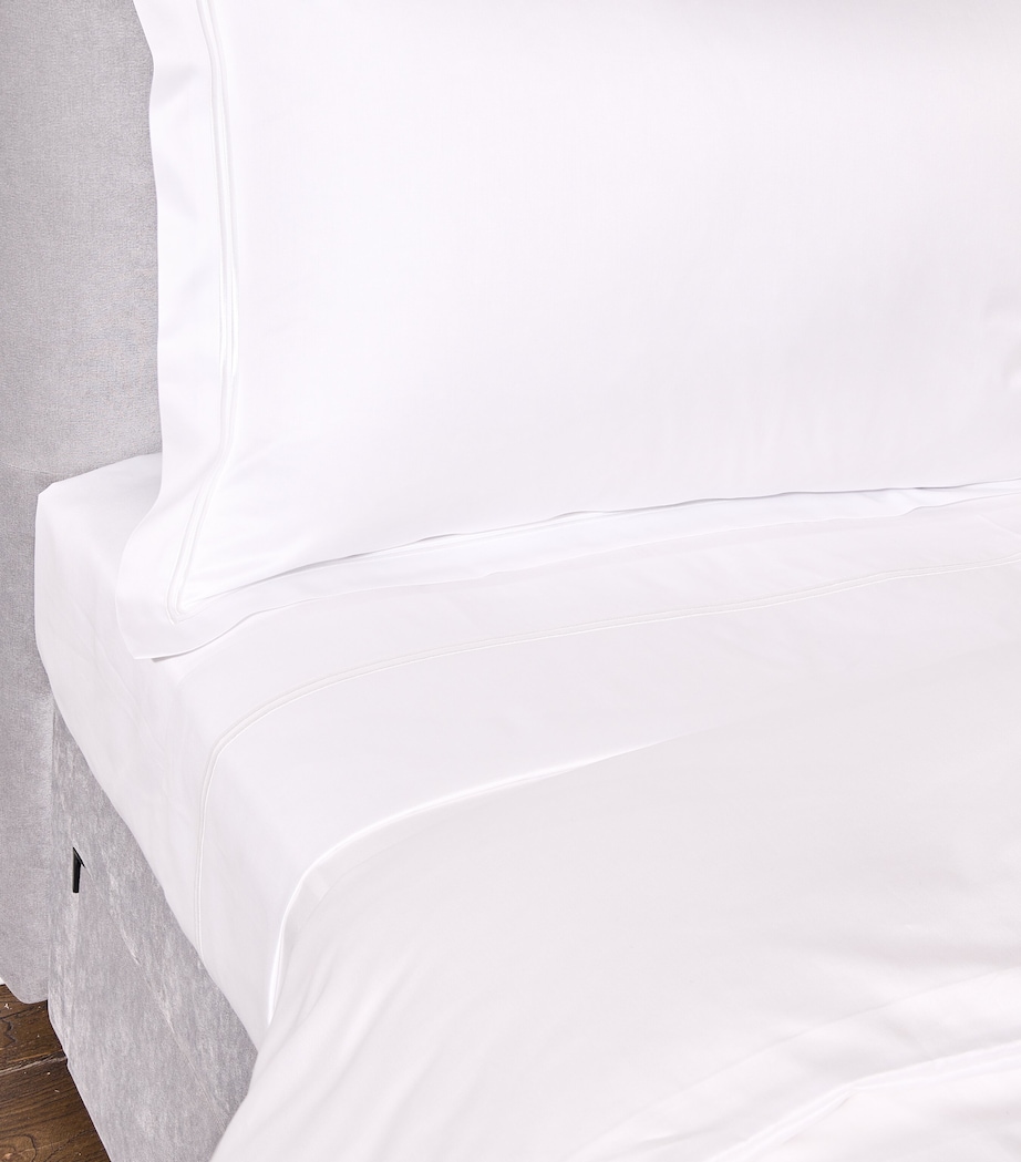 Pendle Super King Flat Sheet (305cm x 320cm) WHITE Image 4