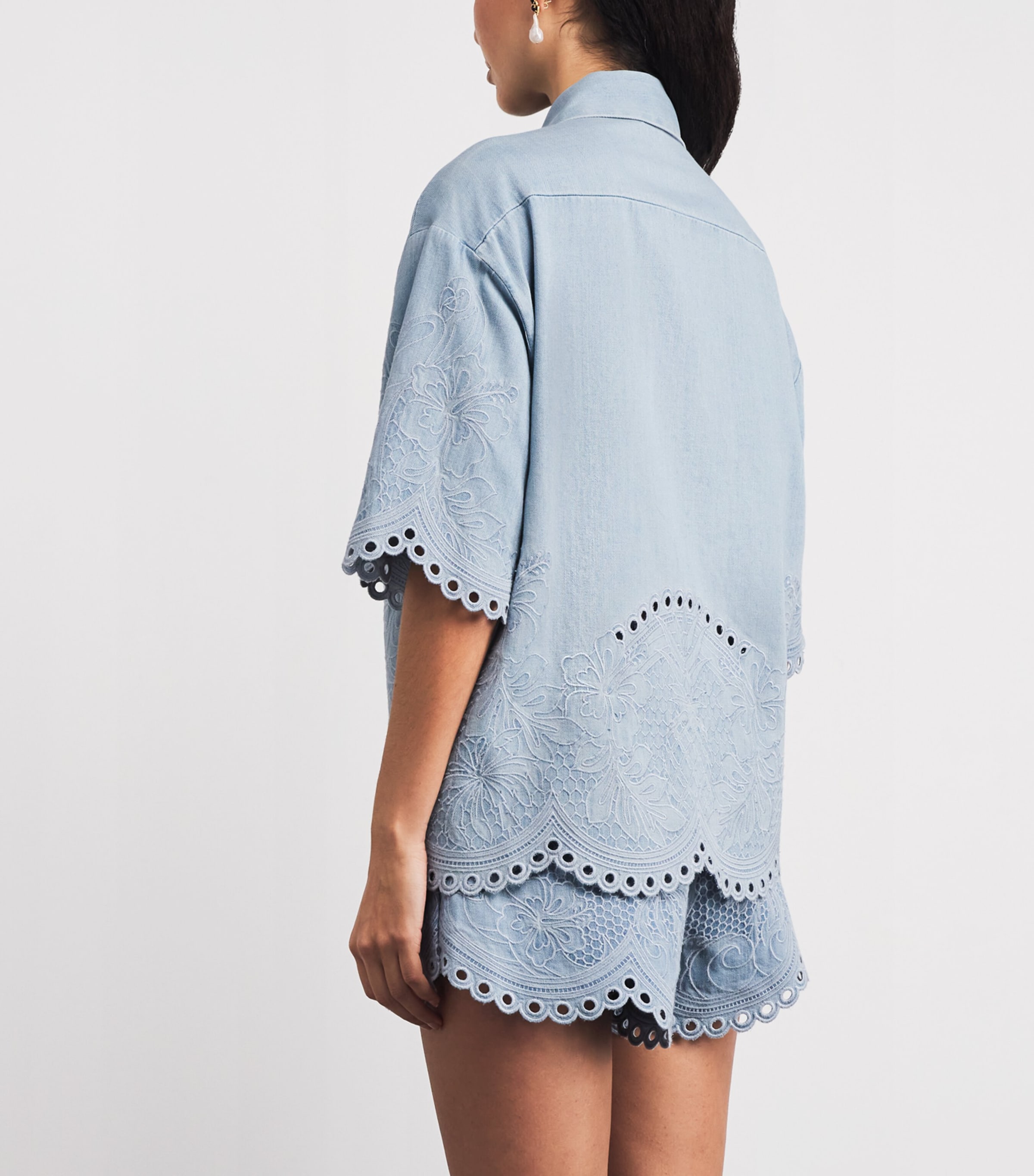 Denim Embroidered Daylight Shirt ICE STORMICESTM Image 4