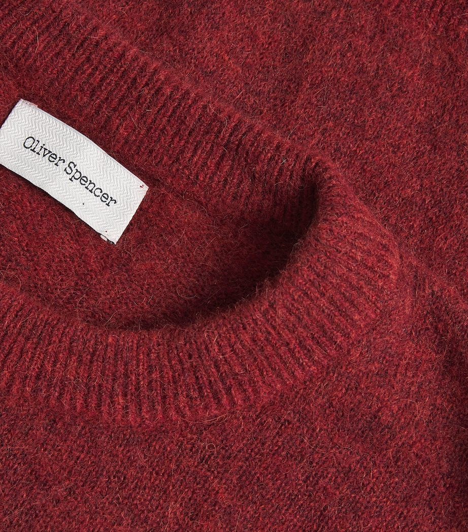 Alpaca-Merino-Blend Blenheim Sweater RUST Image 5