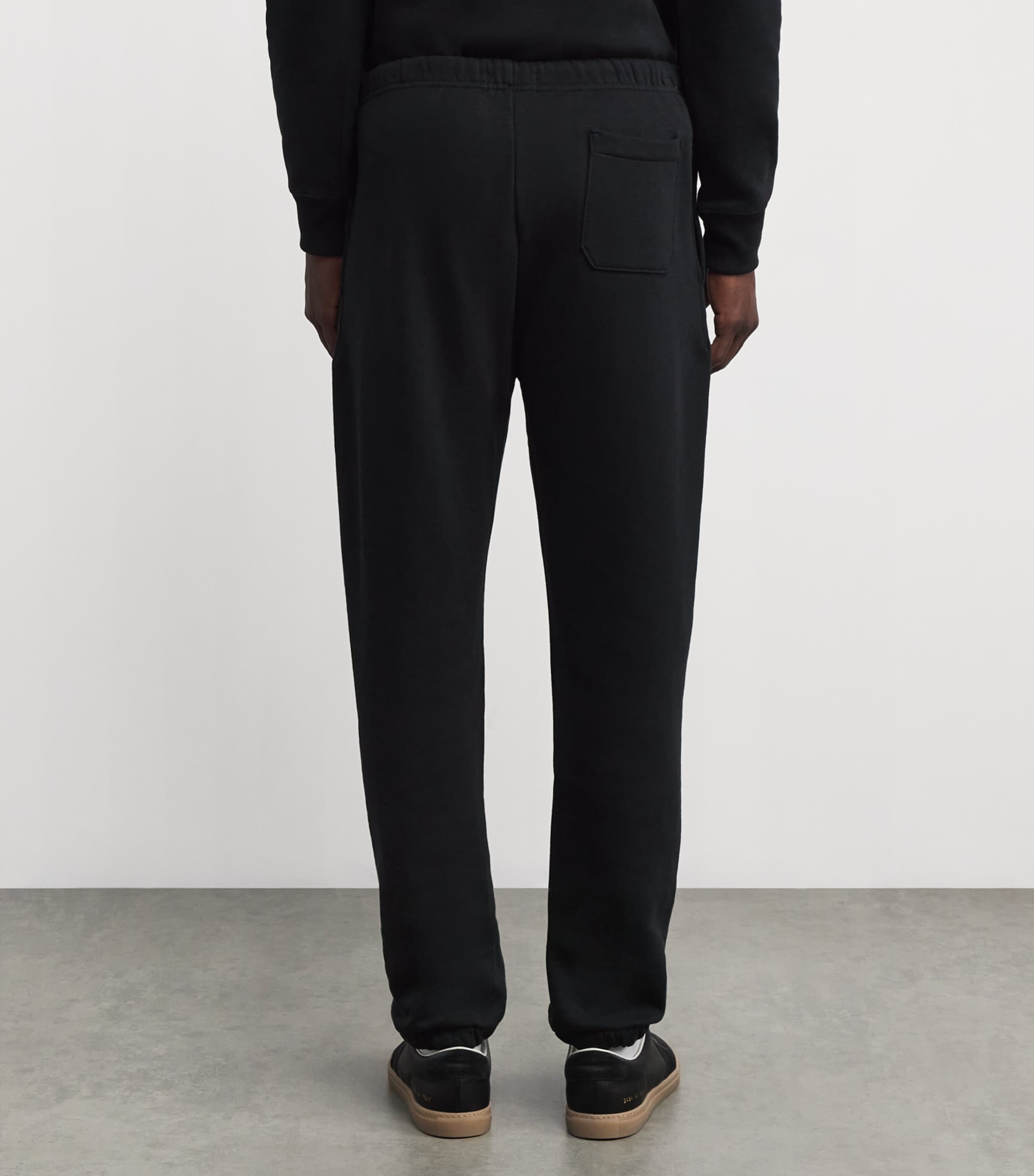 Cotton-Blend Logo Sweatpants POLO BLACK Image 4