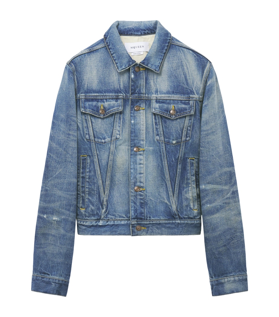 McQueen Mens Denim Jacket Image 1