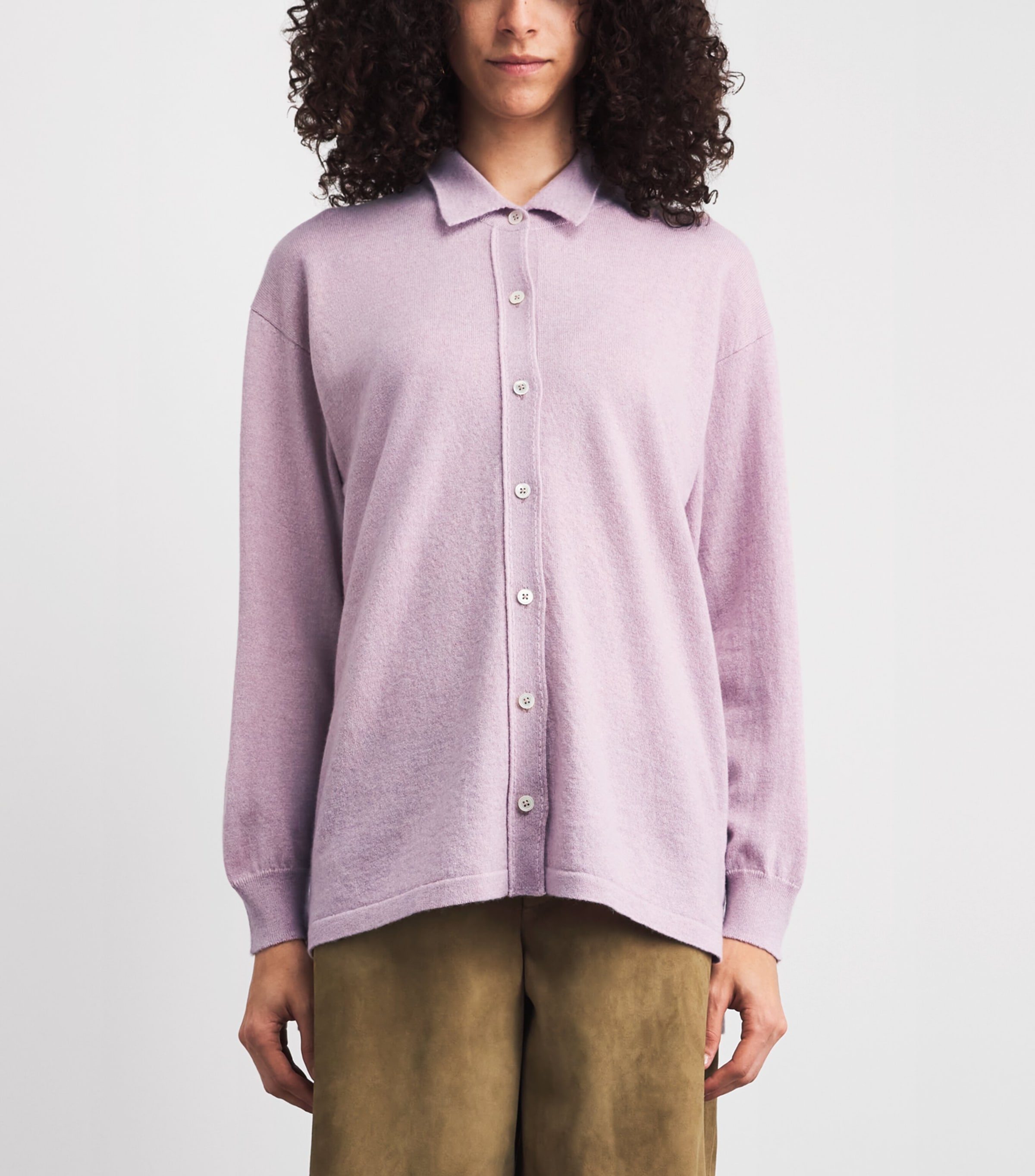 Johnstons Of Elgin Womens Cashmere Munro Cardigan Lunan Pink Image 4