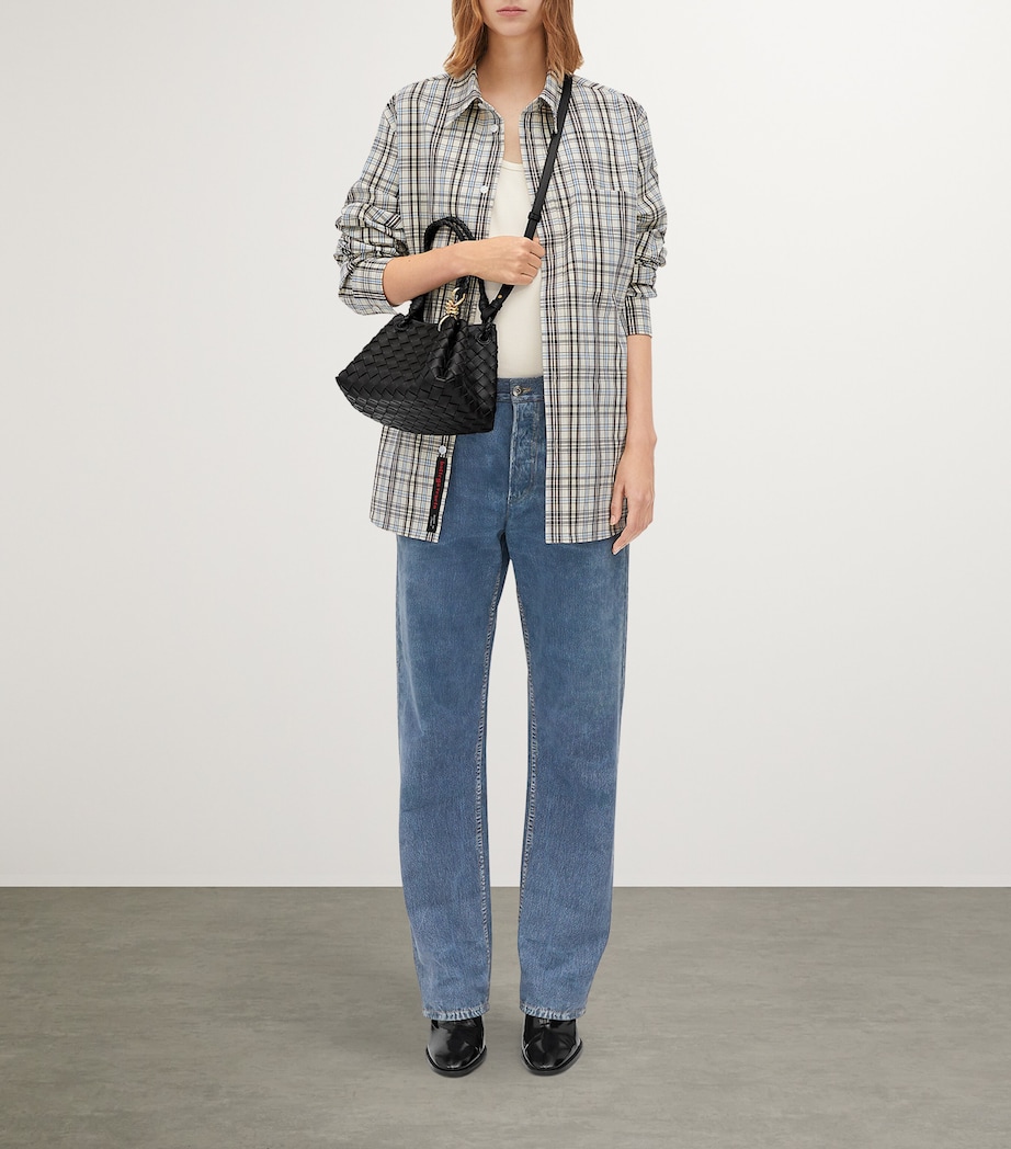 Small Leather Parachute Shoulder Bag 1019 Image 5