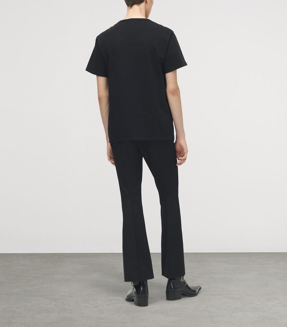 Cotton Embroidered Logo T-Shirt 0510 Image 4