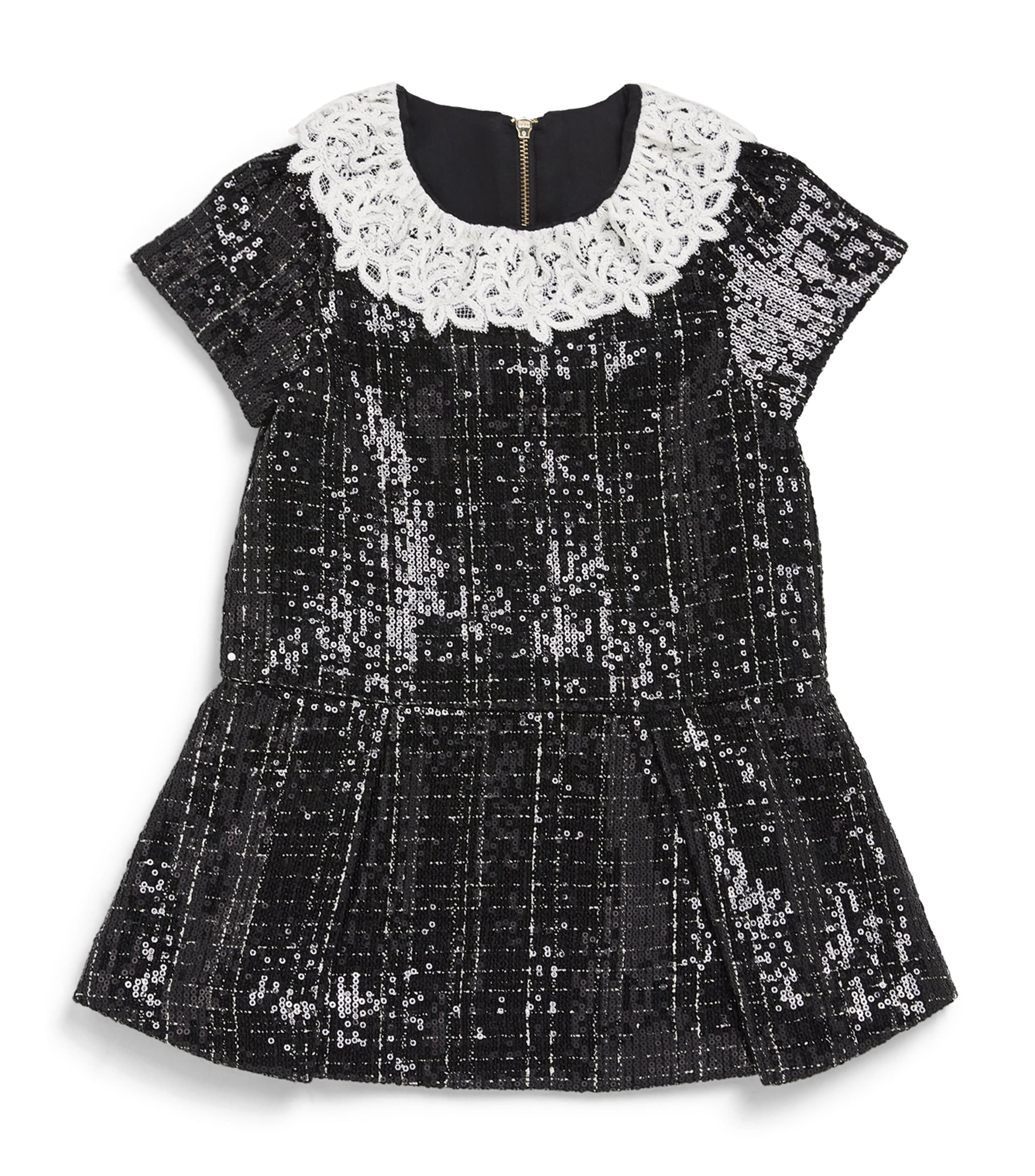 Tweed Sequin-Embellished Dress (2-12 Years) 2 NOIR Image 1
