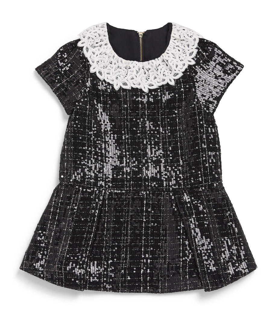 Tweed Sequin-Embellished Dress (2-12 Years) 2 NOIR Image 1