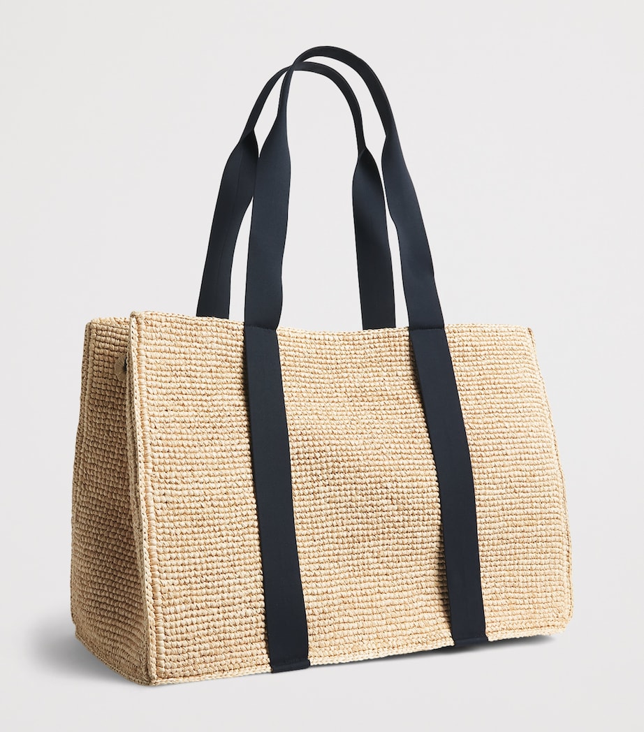 Eres Raffia Voyageur Tote Bag Naturel > Noir Image 3