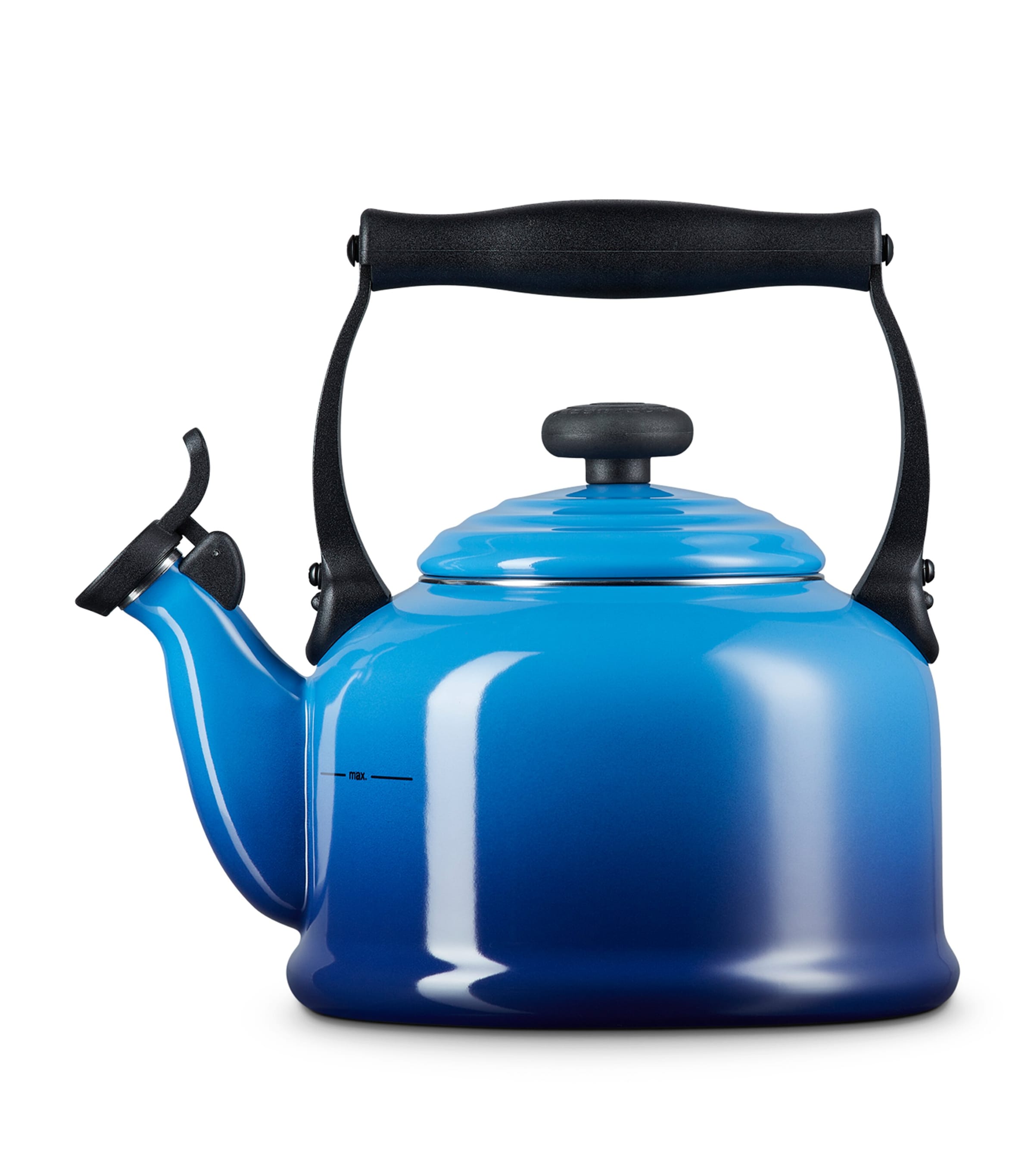 Le Creuset Enamel Traditional Kettle Azure Blue Image 2