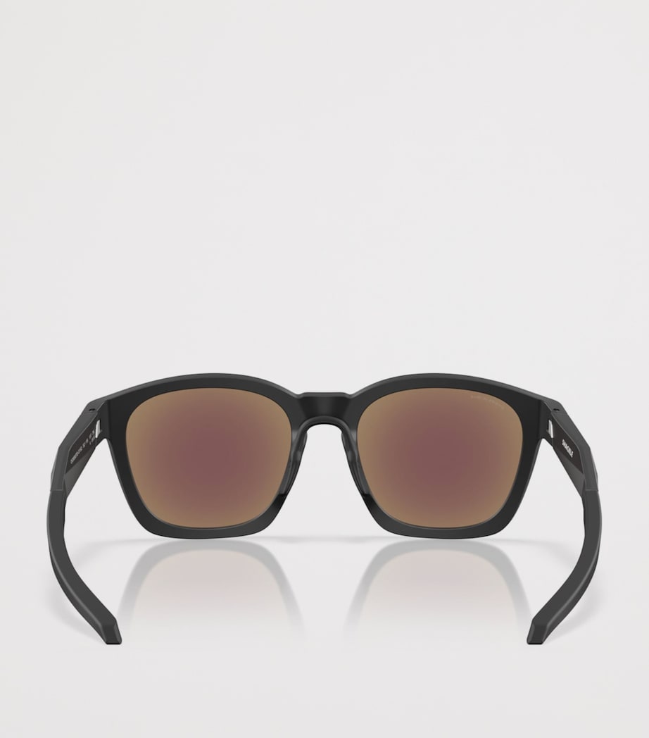 Oakley Shackle Square Sunglasses Black Image 4