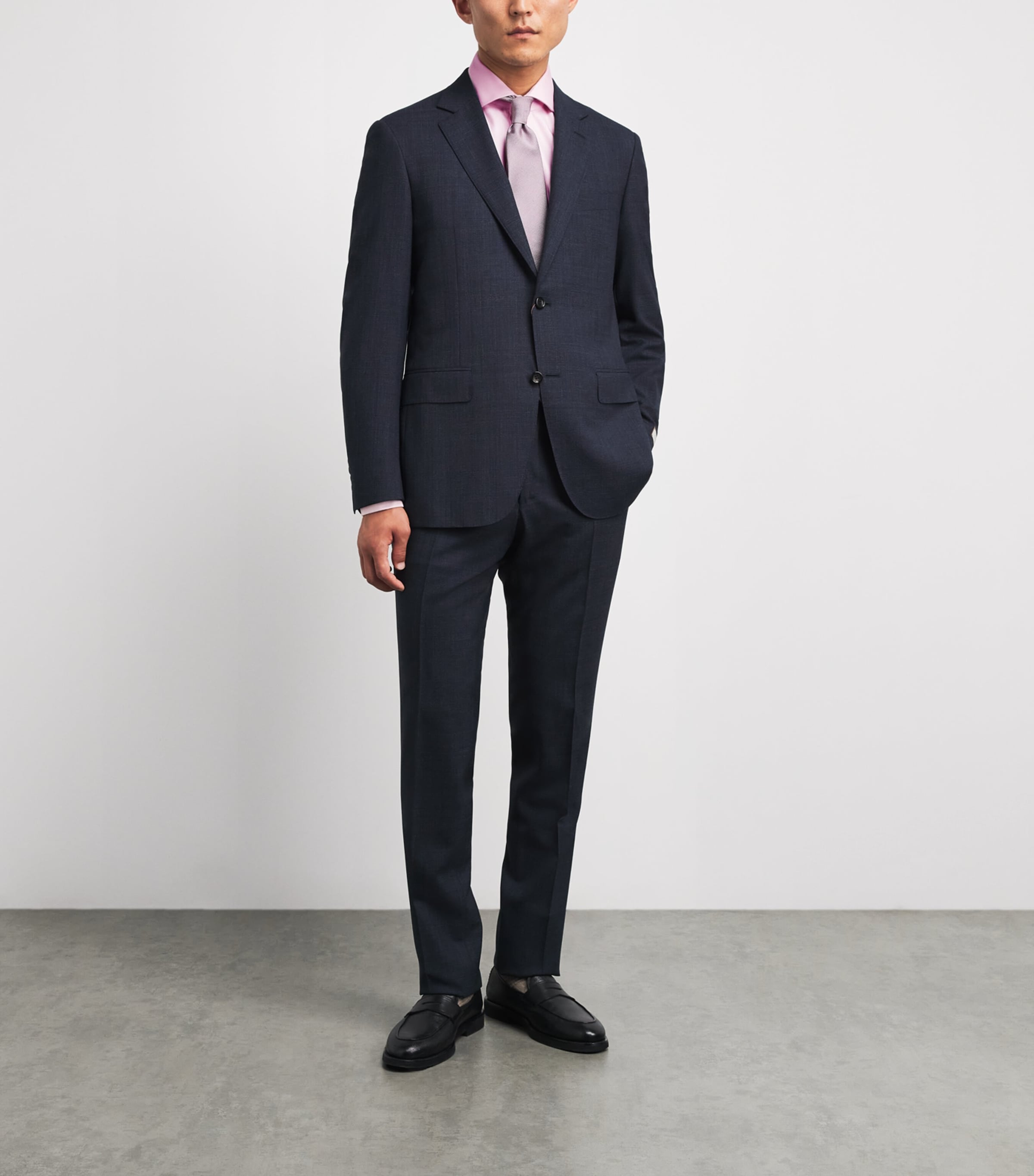 Barba Napoli Mens Cotton Oxford Shirt Pink Image 2